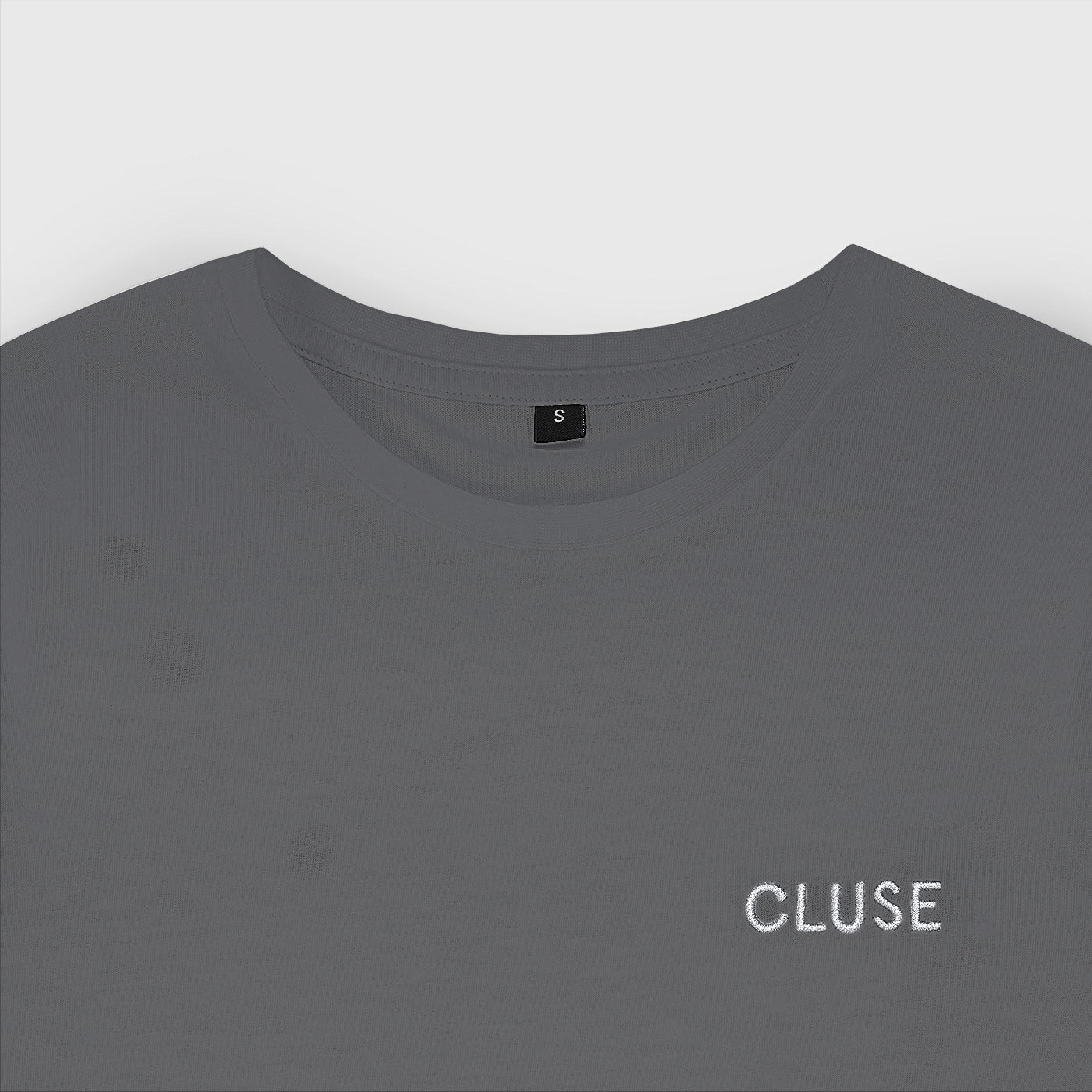  T-Shirt Dark Grey, White Logo, Small
