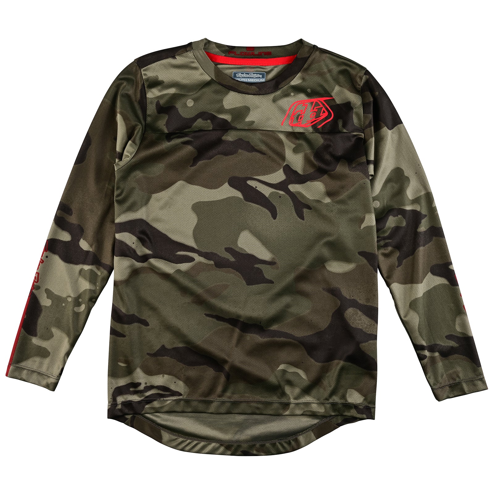 Youth Flowline LS Jersey Spray Camo Army、mySite、dreamappss