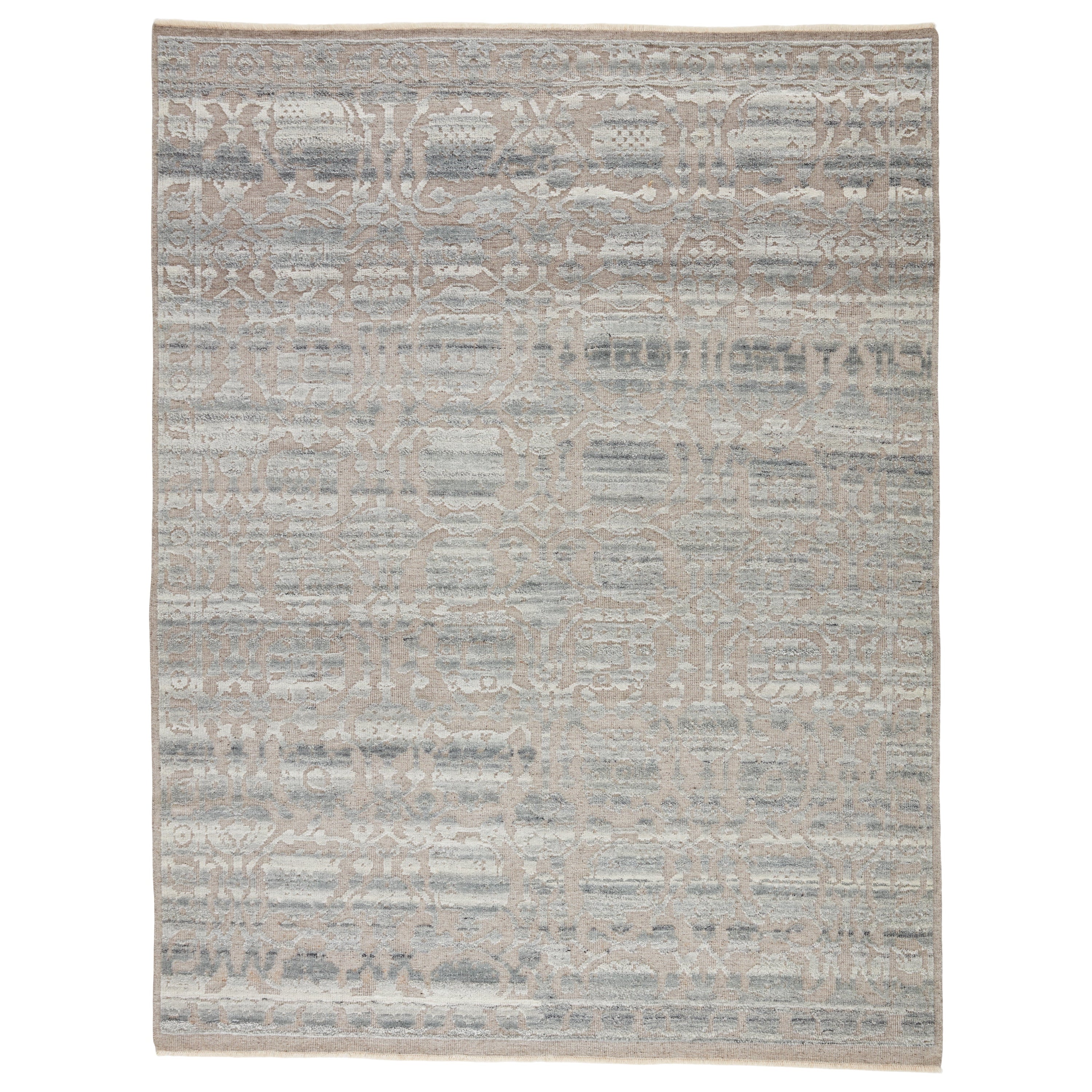 Pearson Hand-Knotted Floral Gray Taupe Area Rug、mySite、gigharbornorthrealestate