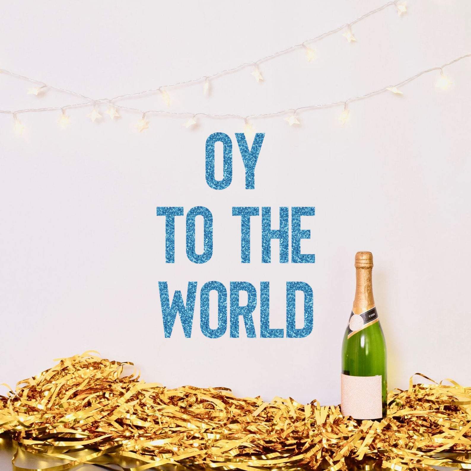 Oy to the World Glitter Banner、mySite、topwebapps