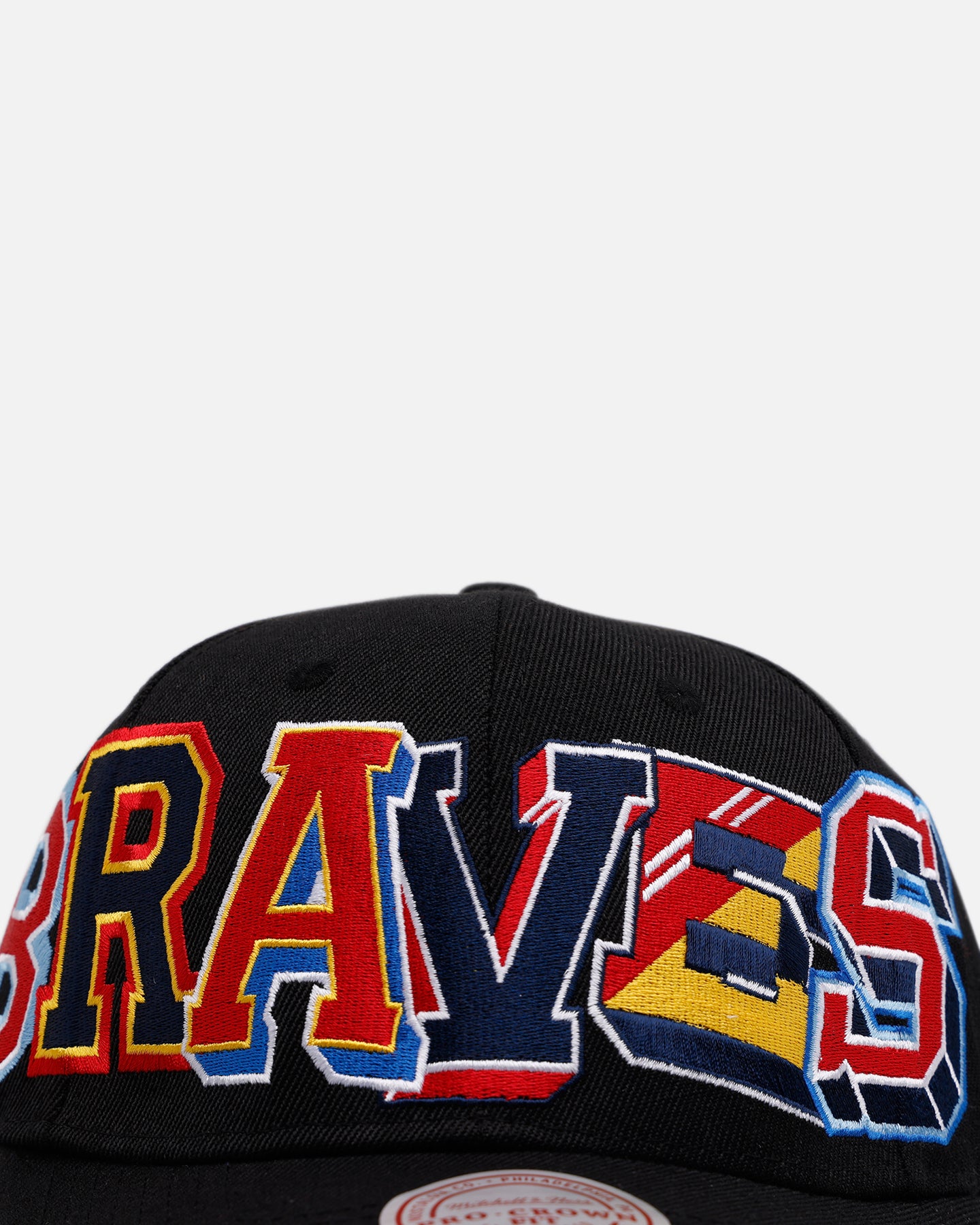 Mitchell & Ness Atlanta Braves 'Hyper Type' Pro Crown Snapback Black、mySite、zt4zffjzw