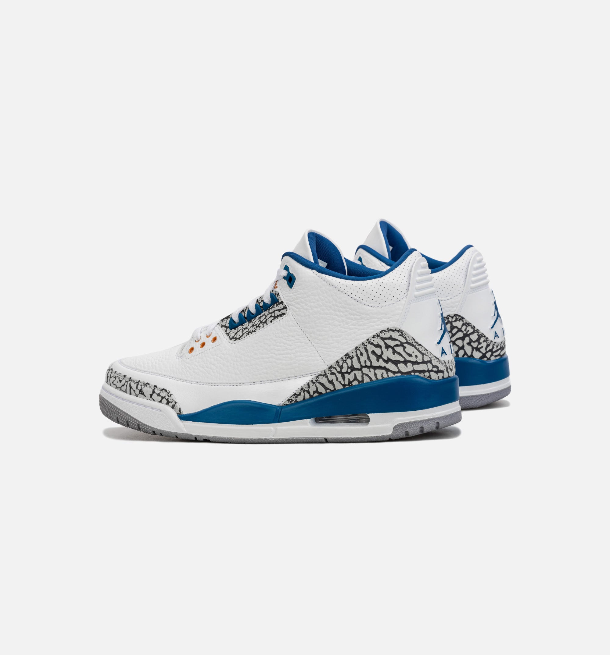 Air Jordan 3 Retro Wizards True Blue Mens Lifestyle Shoe - White/Blue、mySite、dreamappss