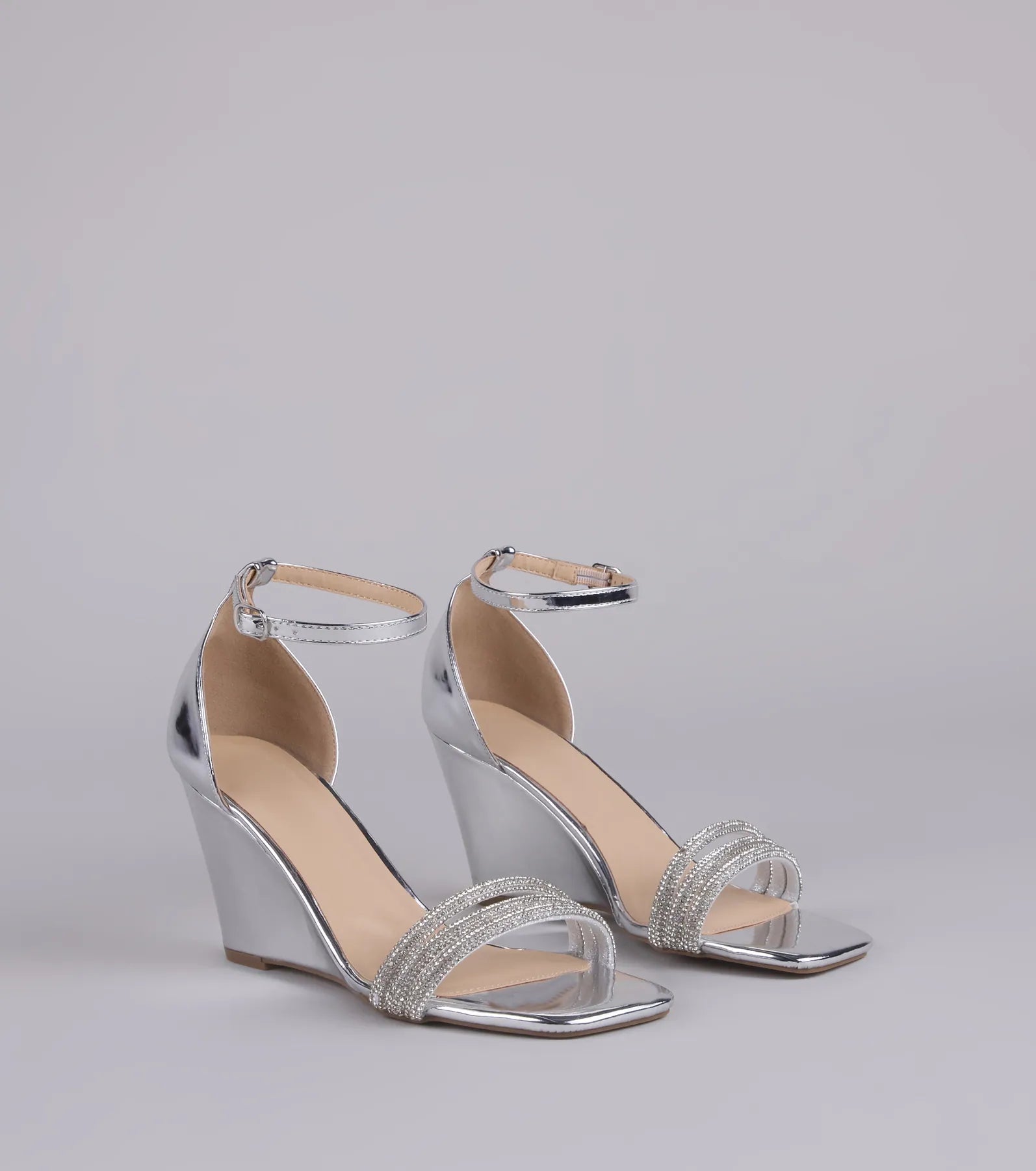  Major Glow Rhinestone Metallic Wedge Heels、mySite、justintrudeaud