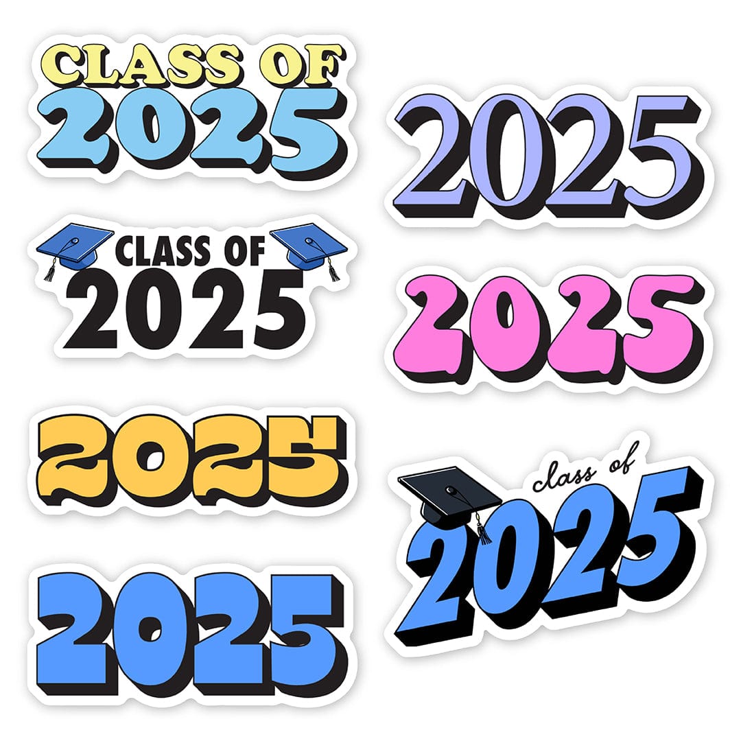  Class of 2025 Graduation Stickers 7 Pack、mySite、elrpsem3k