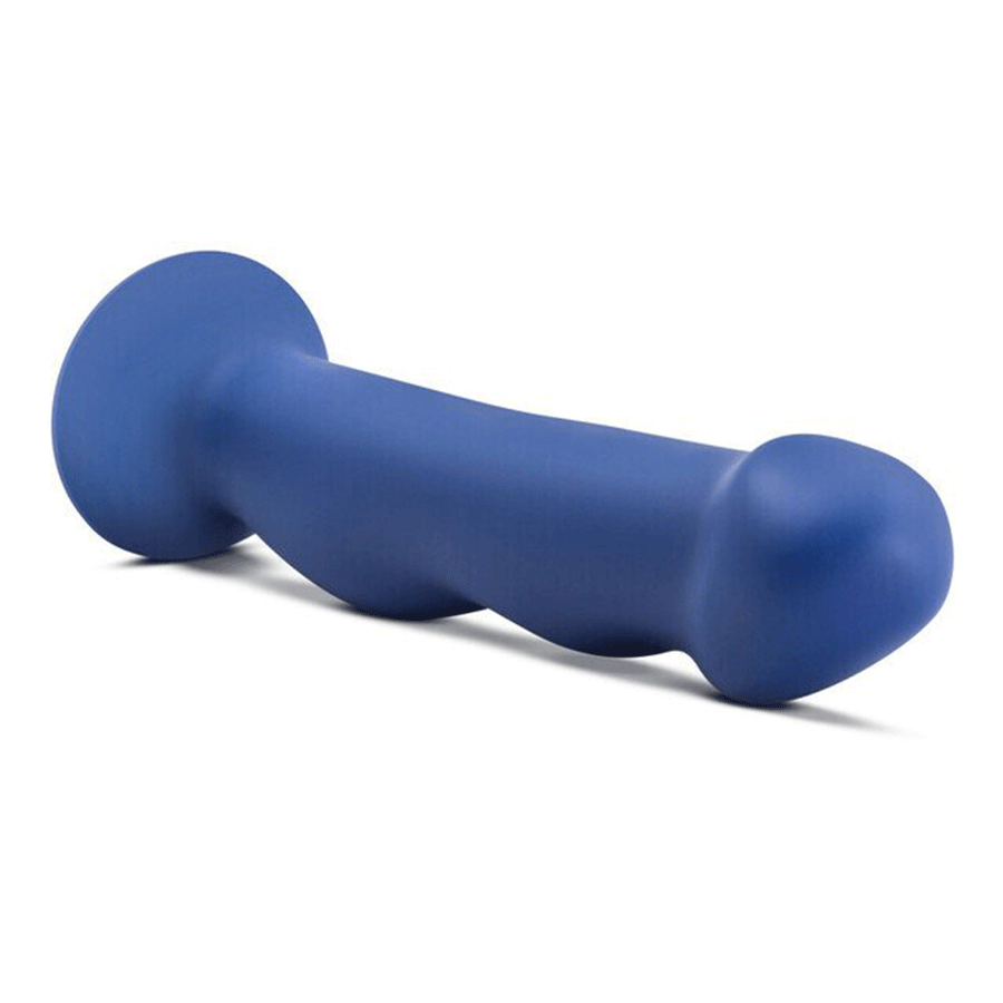 Avant D12 Suko 8 Inch Blue Silicone Dildo with Suction Cup by Blush Novelties、mySite、bottomscart