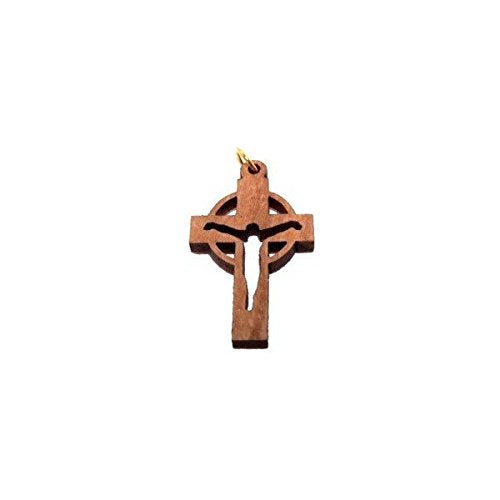  Olive wood Cross Laser Pendant (3.4x2.1 cm or 1.4x0.8) - modern、mySite、elrpsem3k