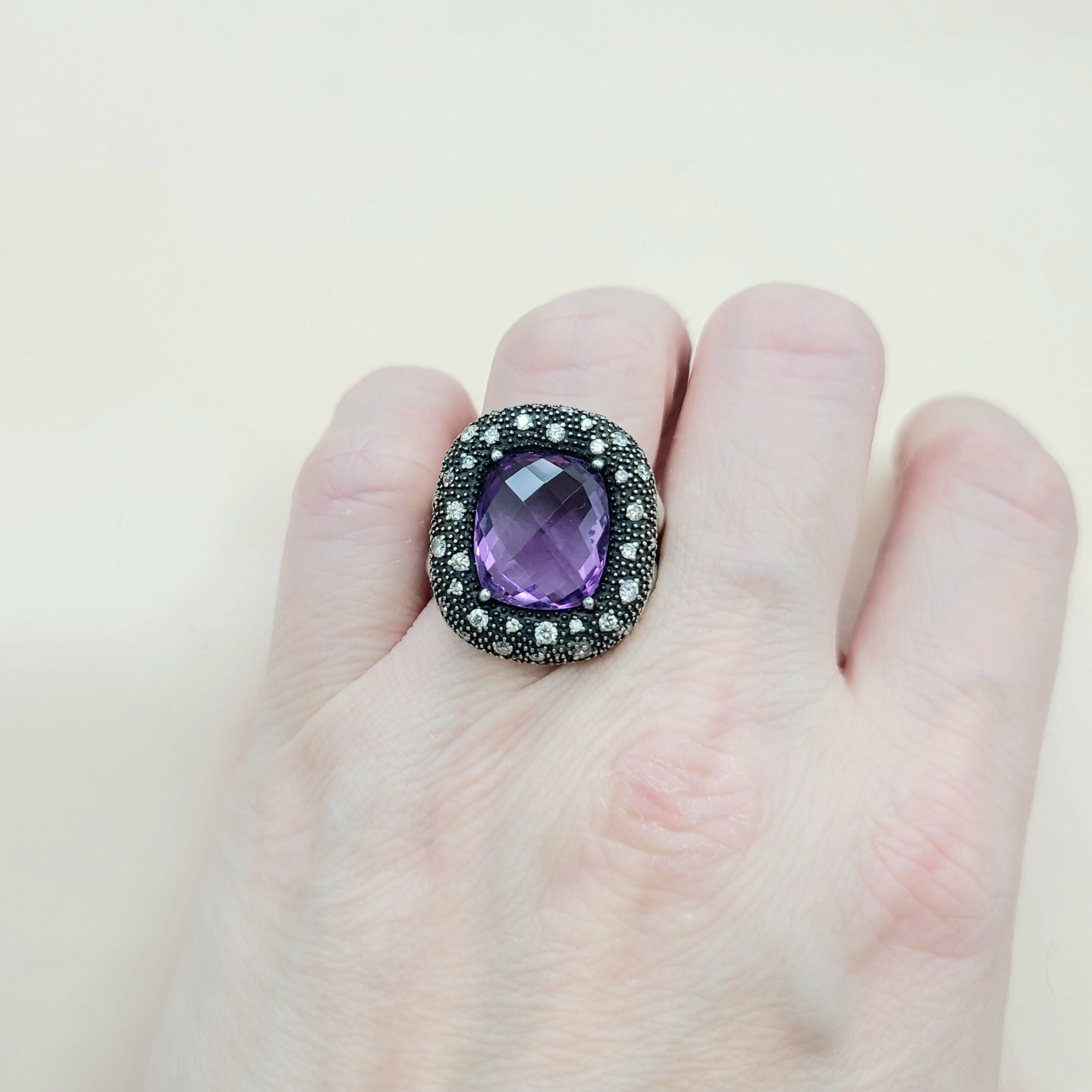 David Yurman Midnight M茅lange Ring Amethyst & Diamonds、mySite、hinf8tx79