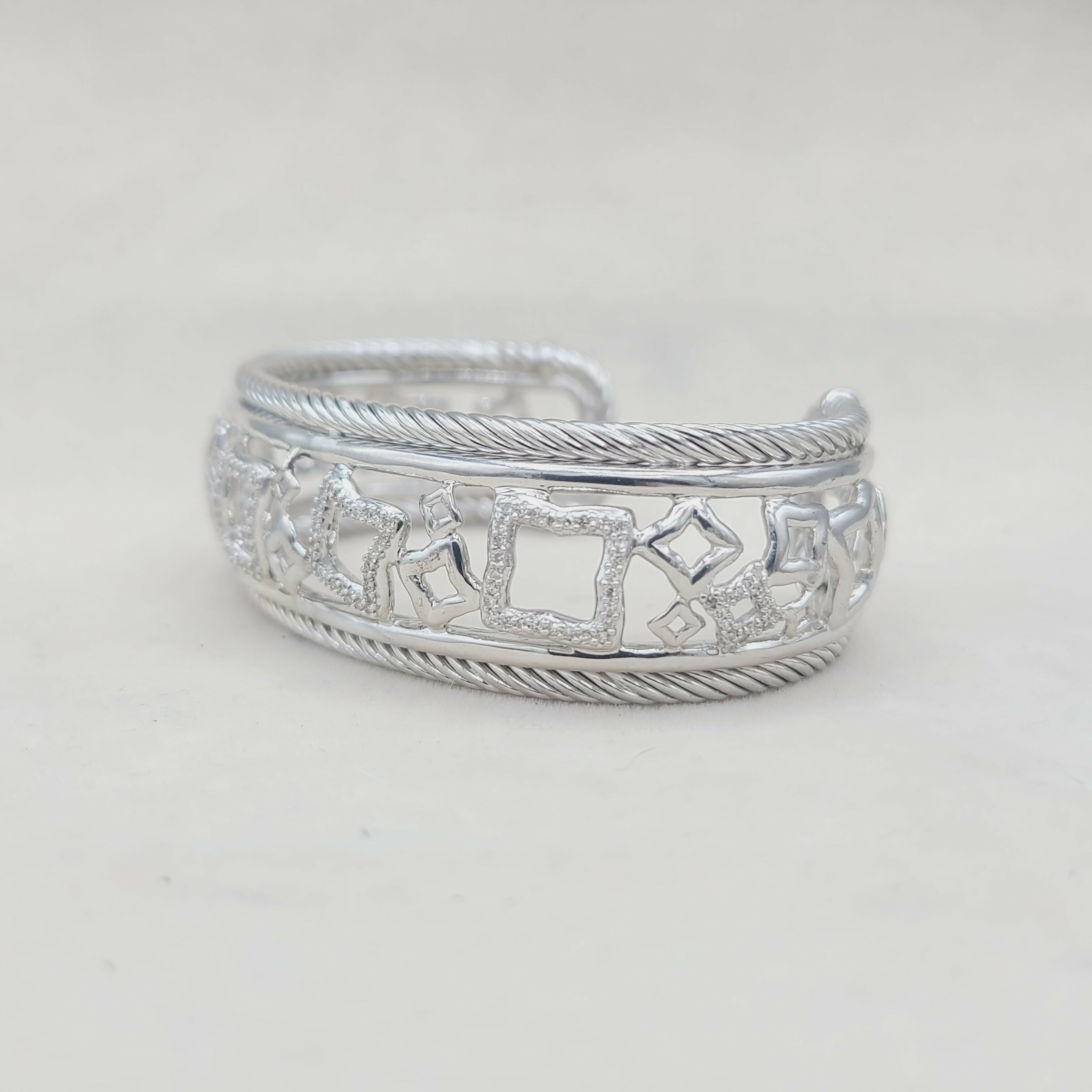 David Yurman Quatrefoil Tapestry Bracelet with Pav茅 Diamonds、mySite、hinf8tx79