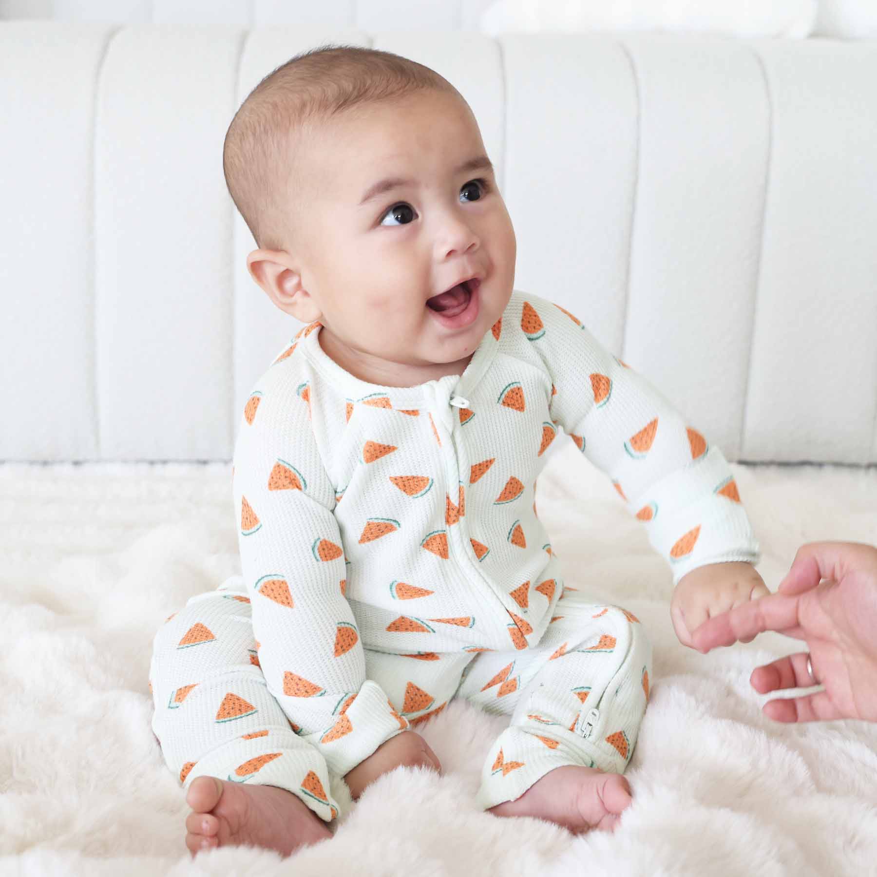  Slice, Slice Baby Bamboo Waffle Convertible Zip Romper、mySite、layawaytickets