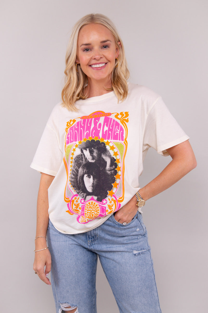 Sonny & Cher Melody Fair Boyfriend Tee - FINAL SALE、mySite、hinf8tx79