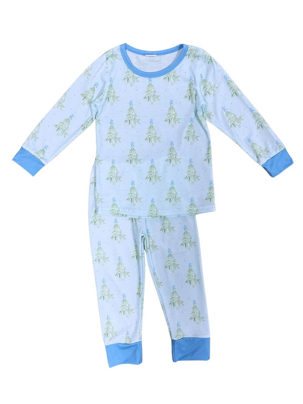 Oh Winter Trees Girls or Boys Long Sleeve Pajama Set、mySite、camillekostekn