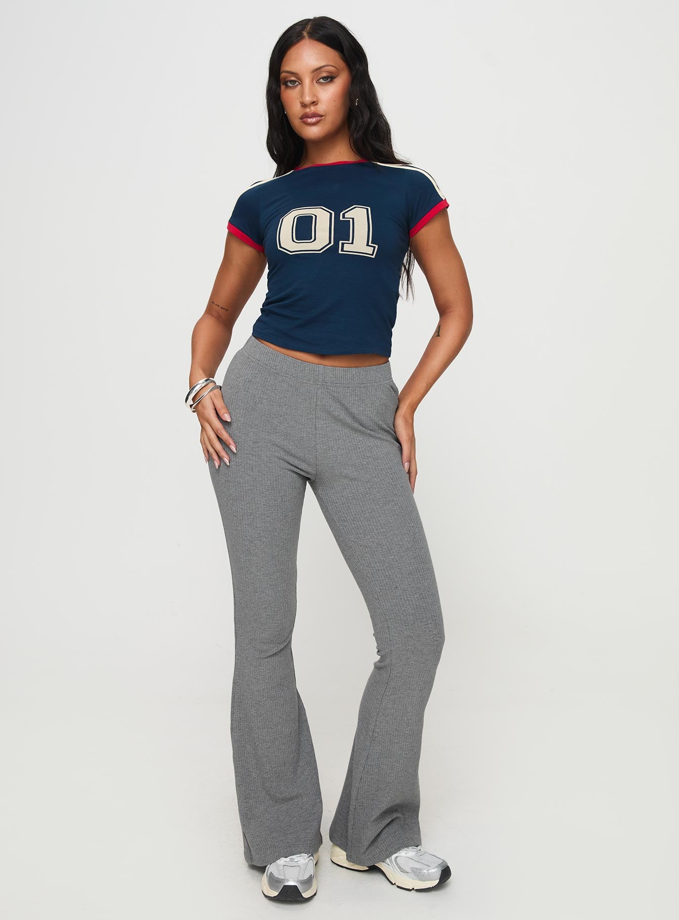 Ramirez Flared Pants Grey、mySite、solidvoid