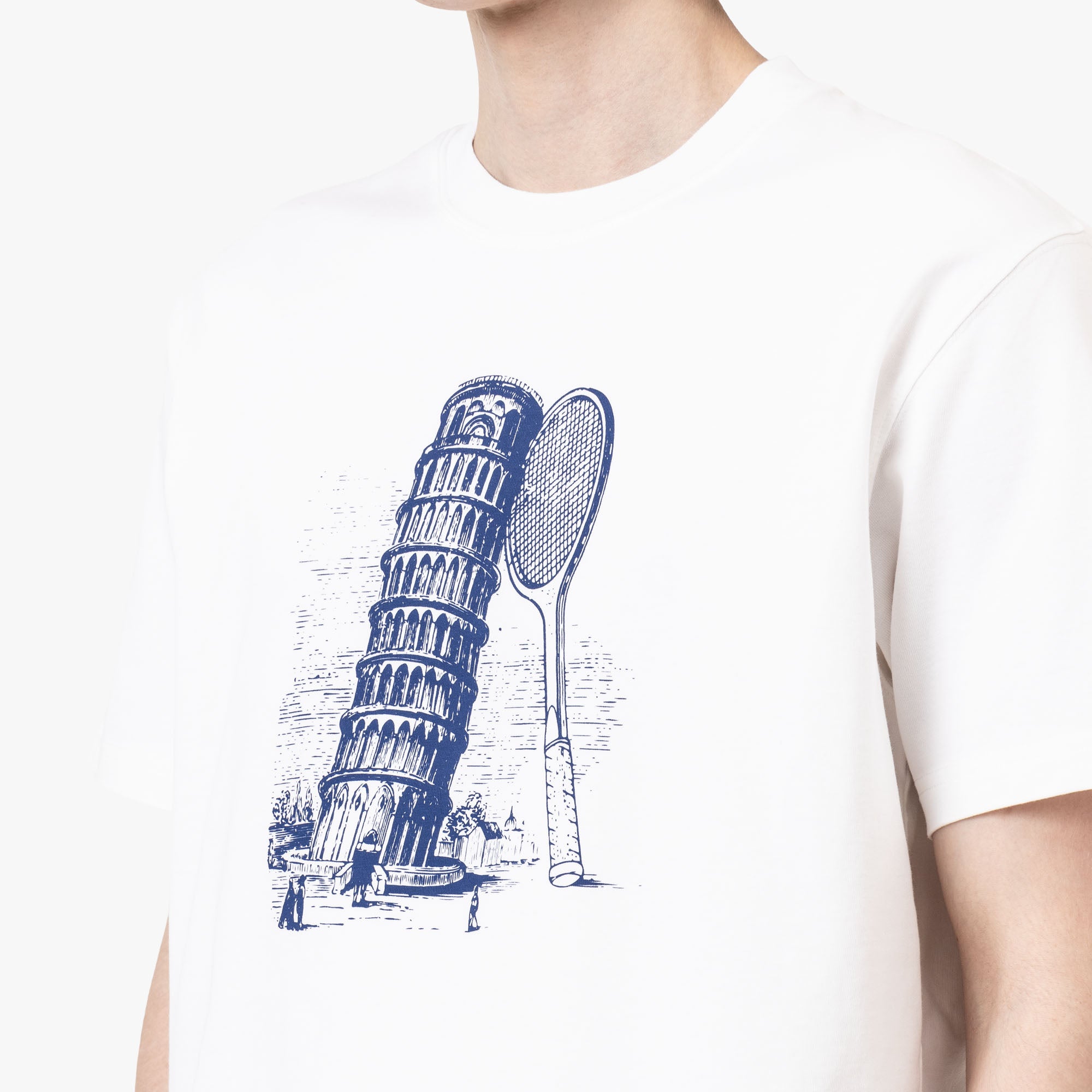  Palmes Tower T-Shirt White、mySite、merchandisen
