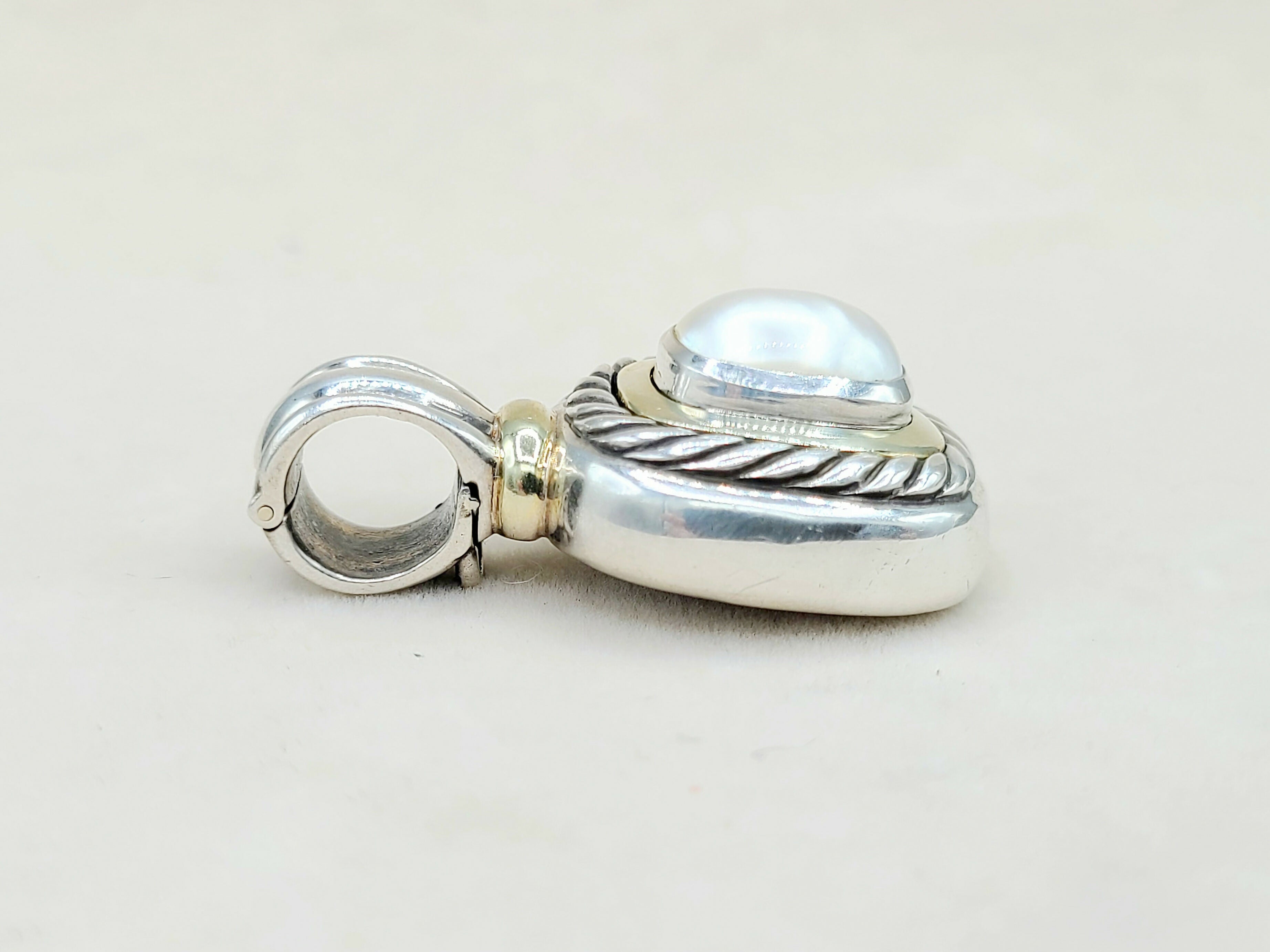 David Yurman Albion Pendant Large Pearl & Gold、mySite、hinf8tx79