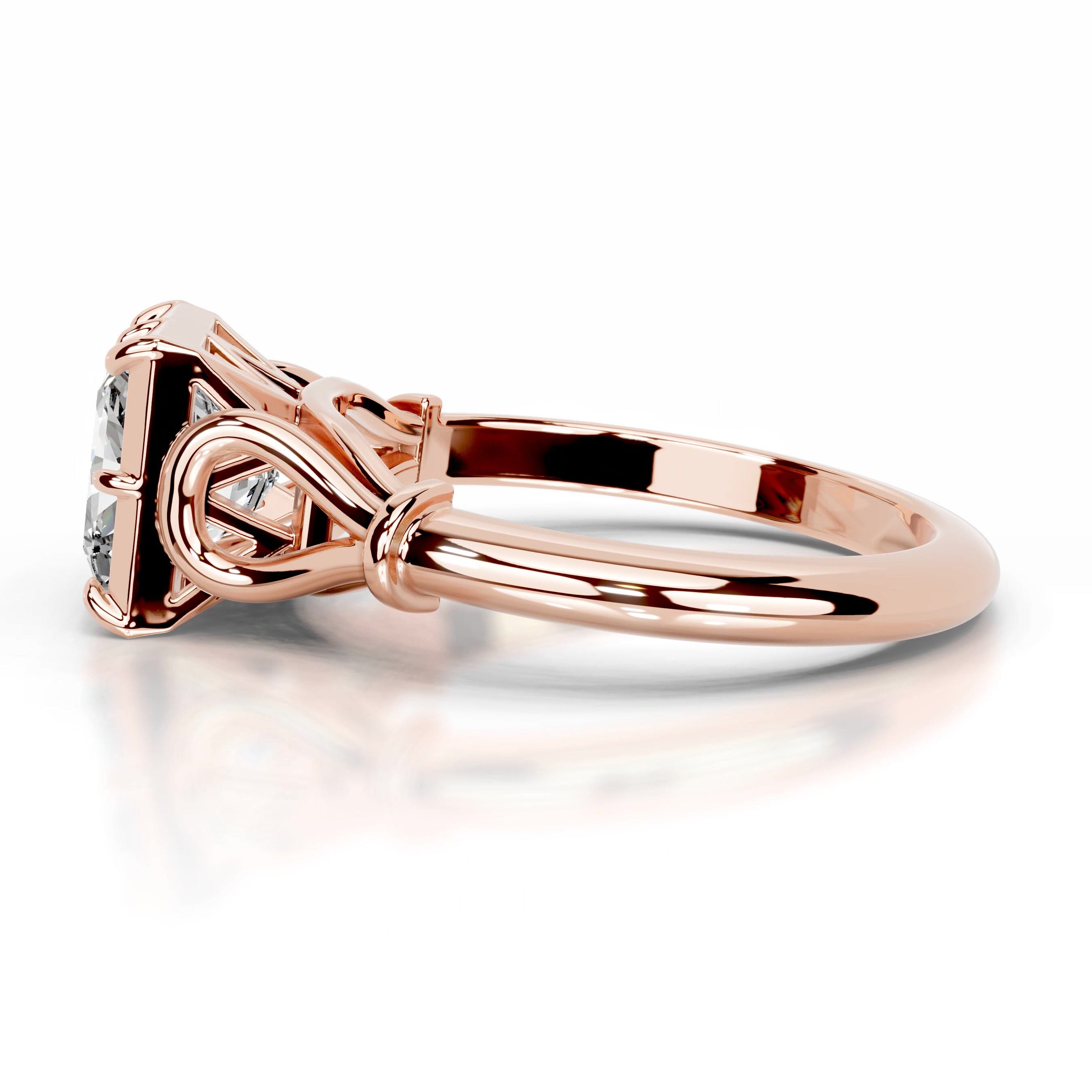 Estrella Diamond Engagement Ring - 14K Rose Gold、mySite、hinf8tx79