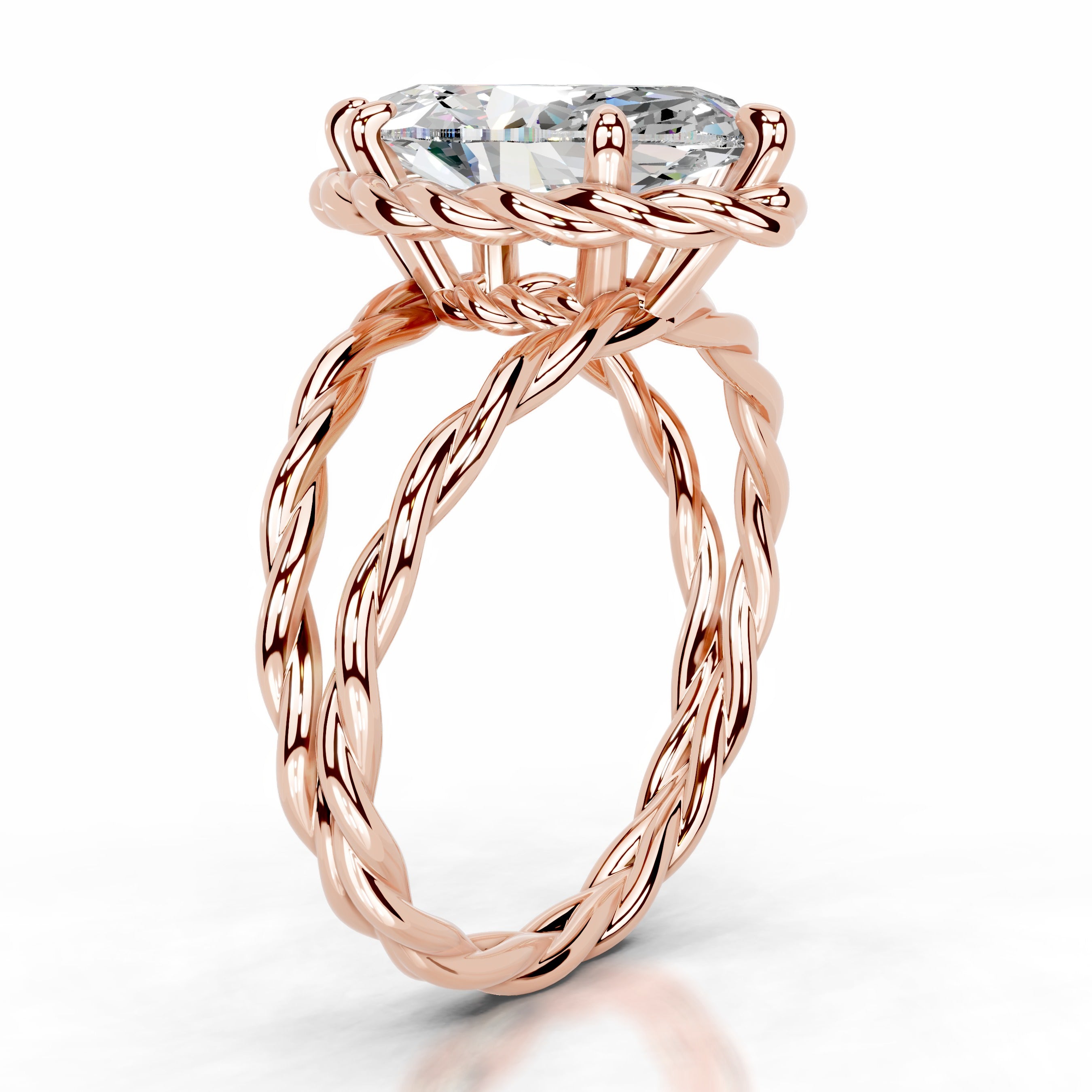 Yul Moissanite Ring - 14K Rose Gold、mySite、hinf8tx79