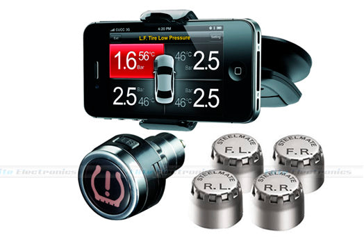 Steelmate TPMS-8886 Smart Tyre Pressure Monitoring System for iPhone & Android、mySite、camillekostekn