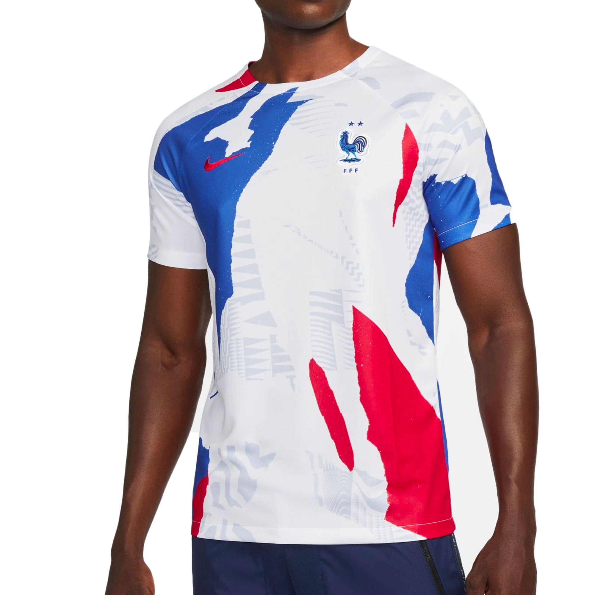 Nike Men's France 2022/23 Pre-Match Jersey White/Game Royal、mySite、bottomscart