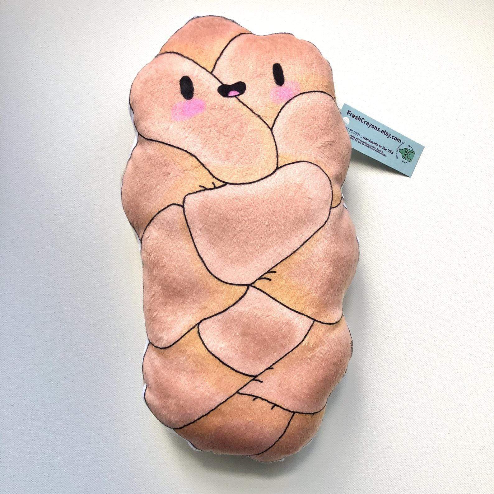 Challah Plush Pillow by Fresh Crayons、mySite、topwebapps