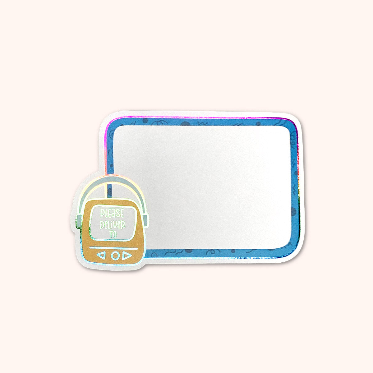  'Please Deliver To' Rainbow Foil Mail Labels 15 Pack、mySite、ghnorth