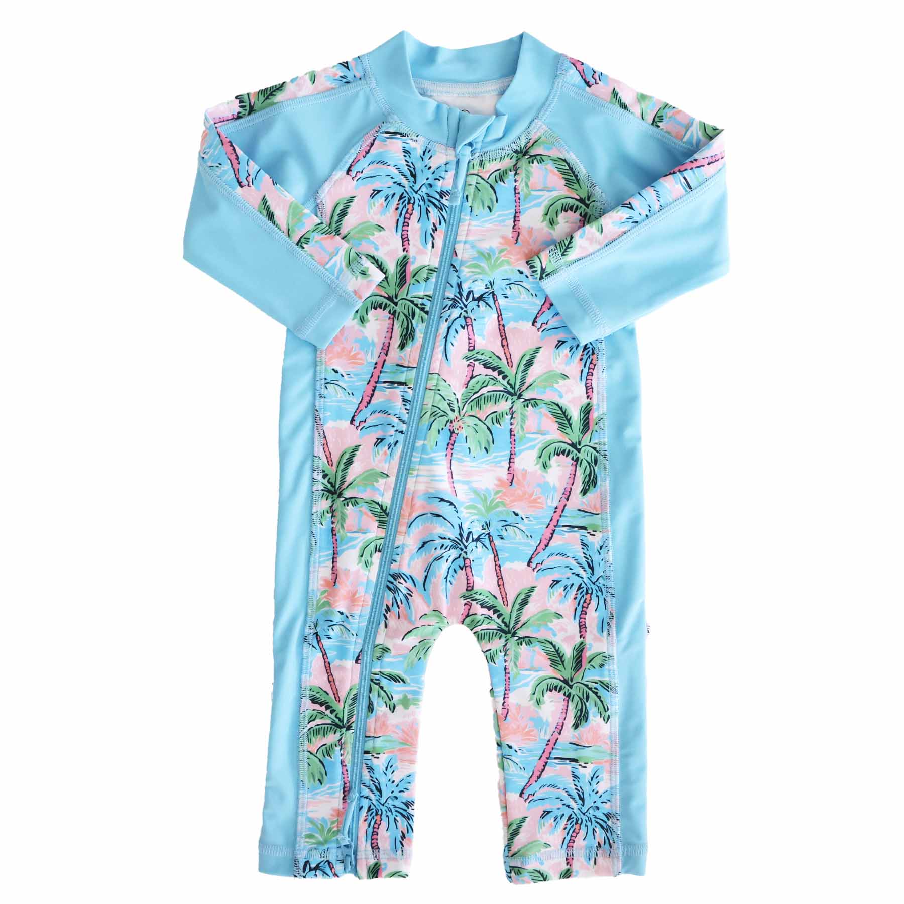  Long Sleeve Rash Guard Swim Romper Full Length | Pastel Palms、mySite、layawaytickets