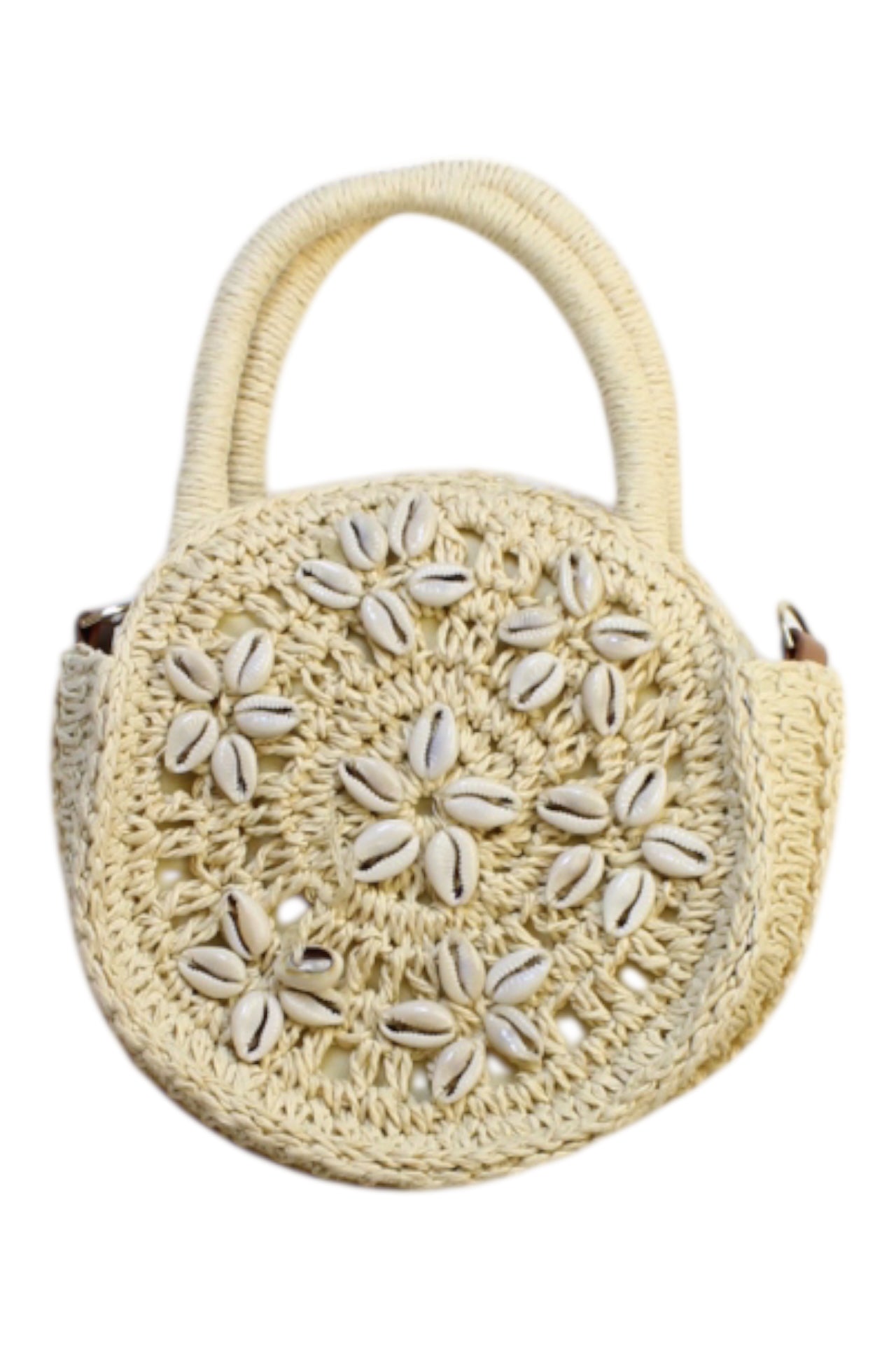 Seed Shell Embellished Handbag O/S、mySite、g9winljtr