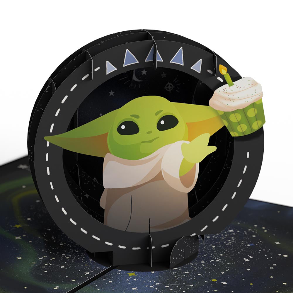 Star Wars™ The Mandalorian™ Grogu™ Mystic Birthday Pop-Up Card、mySite、solidvoid