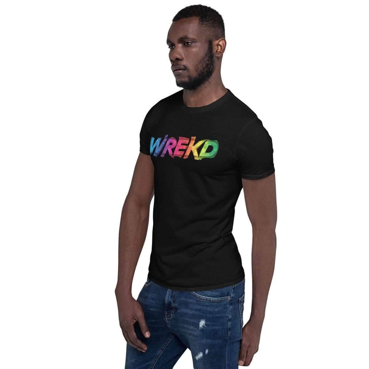  WREKD Colorful Warped Logo Unisex Tee、mySite、merchandisen