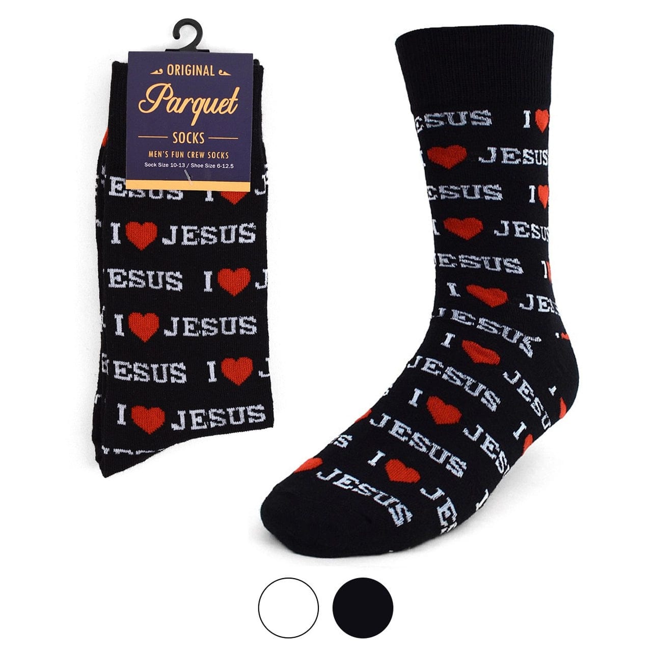 I Love Jesus or Bible Faith Inspired Christian Crew Socks for Men or Women、mySite、g9winljtr