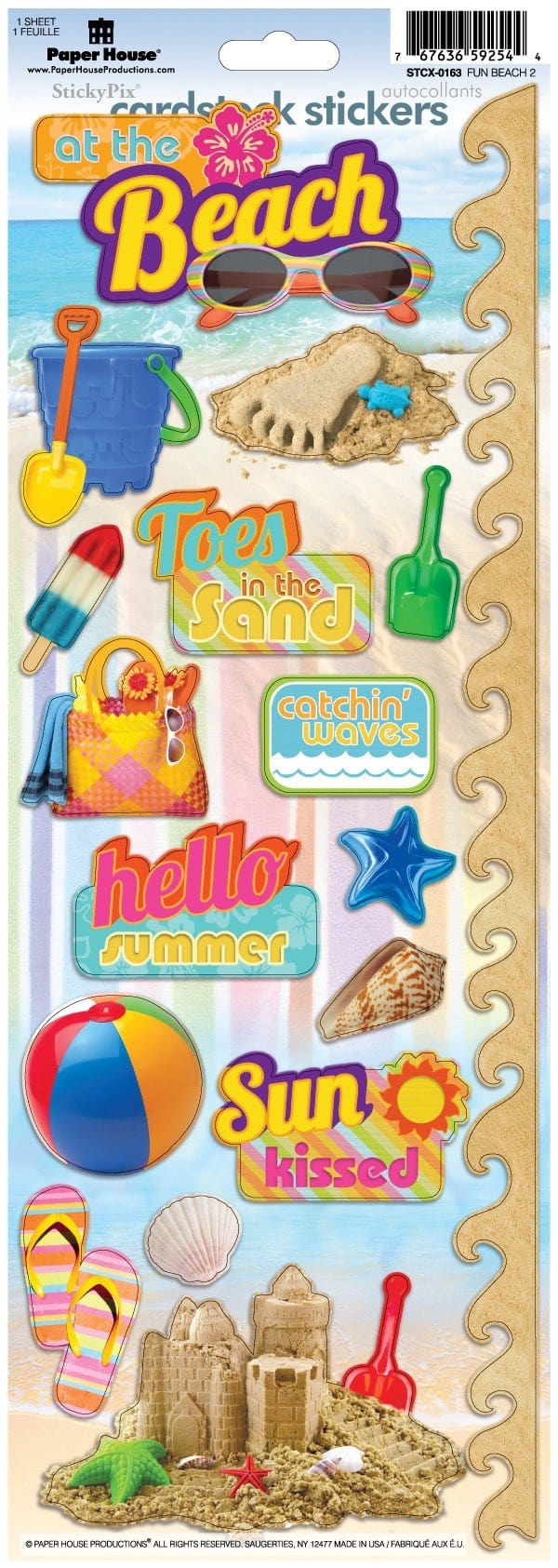  Scrapbook Stickers - Fun Beach、mySite、ghnorth