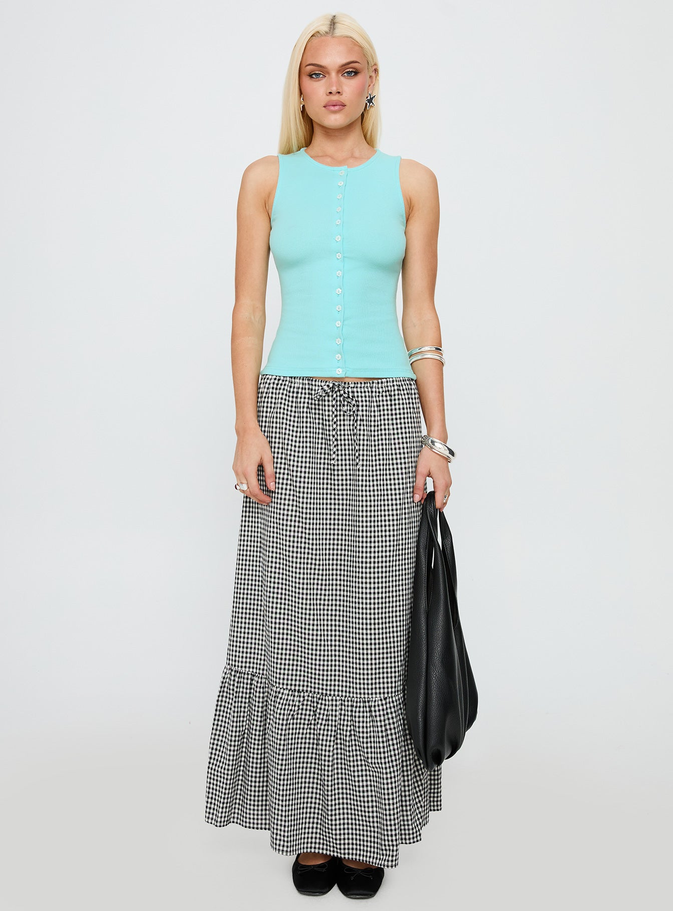 Total Angel Button Up Top Blue、mySite、solidvoid