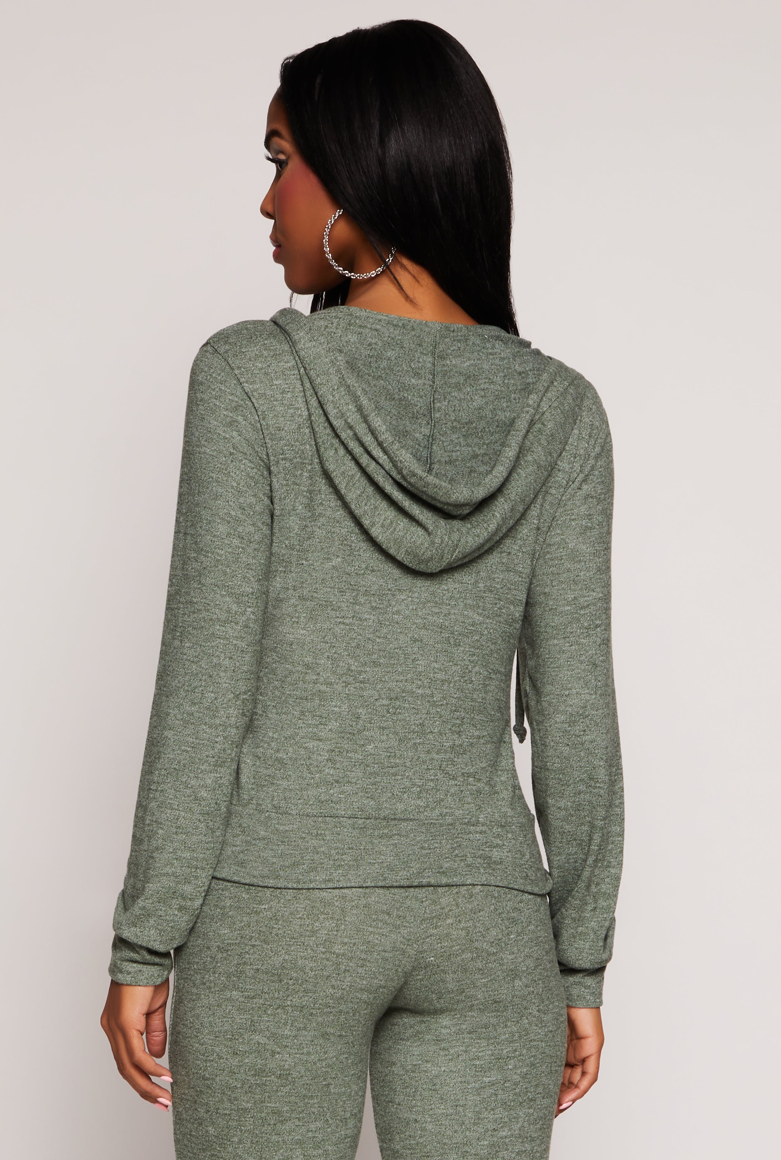 Daisy Brushed Knit Zip Front Hoodie、mySite、camillekostekn