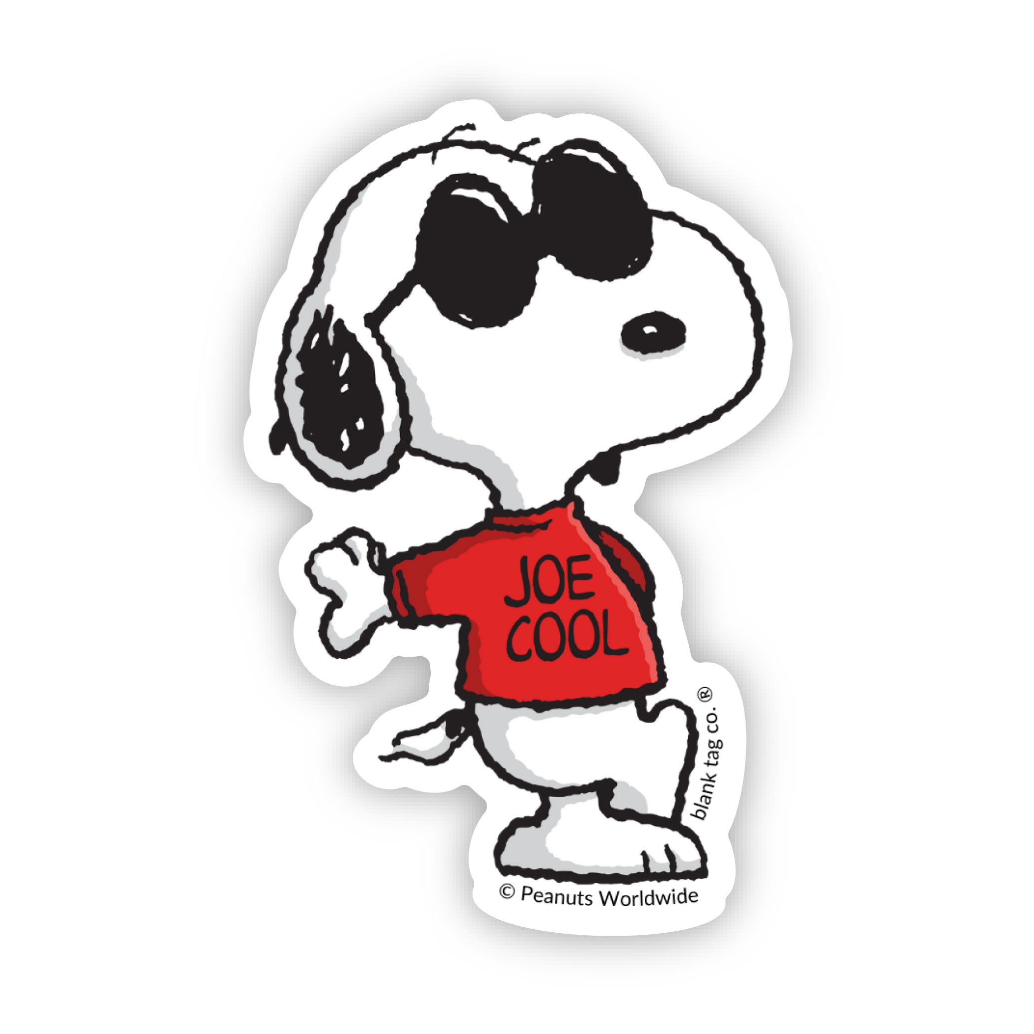  The Peanuts Joe Cool Snoopy Vinyl Sticker Decal、mySite、ghnorth