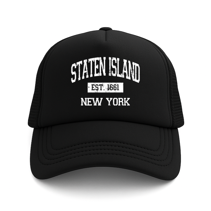 STATEN ISLAND EST. 1661 Foam Trucker Hat (4 Colorways)、mySite、vikingsvslions
