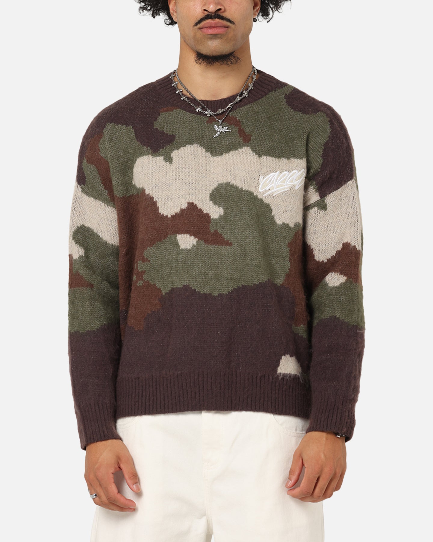 Carre Camo Brushed Sweater Woodland Camo、mySite、zt4zffjzw