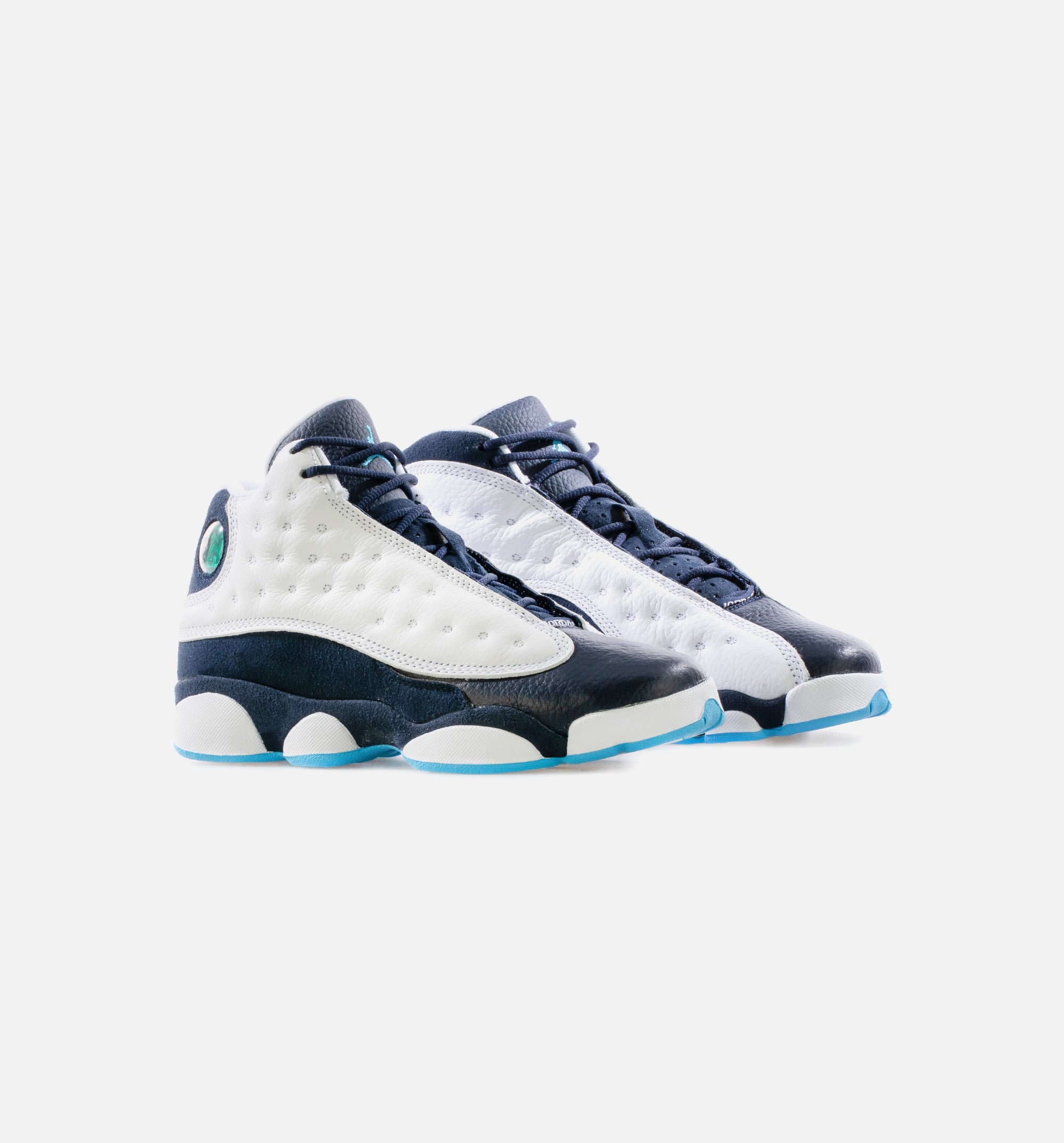Air Jordan 13 Retro Obsidian Grade School Lifestyle Shoe - White/Obsidian/Dark Powder Blue、mySite、dreamappss