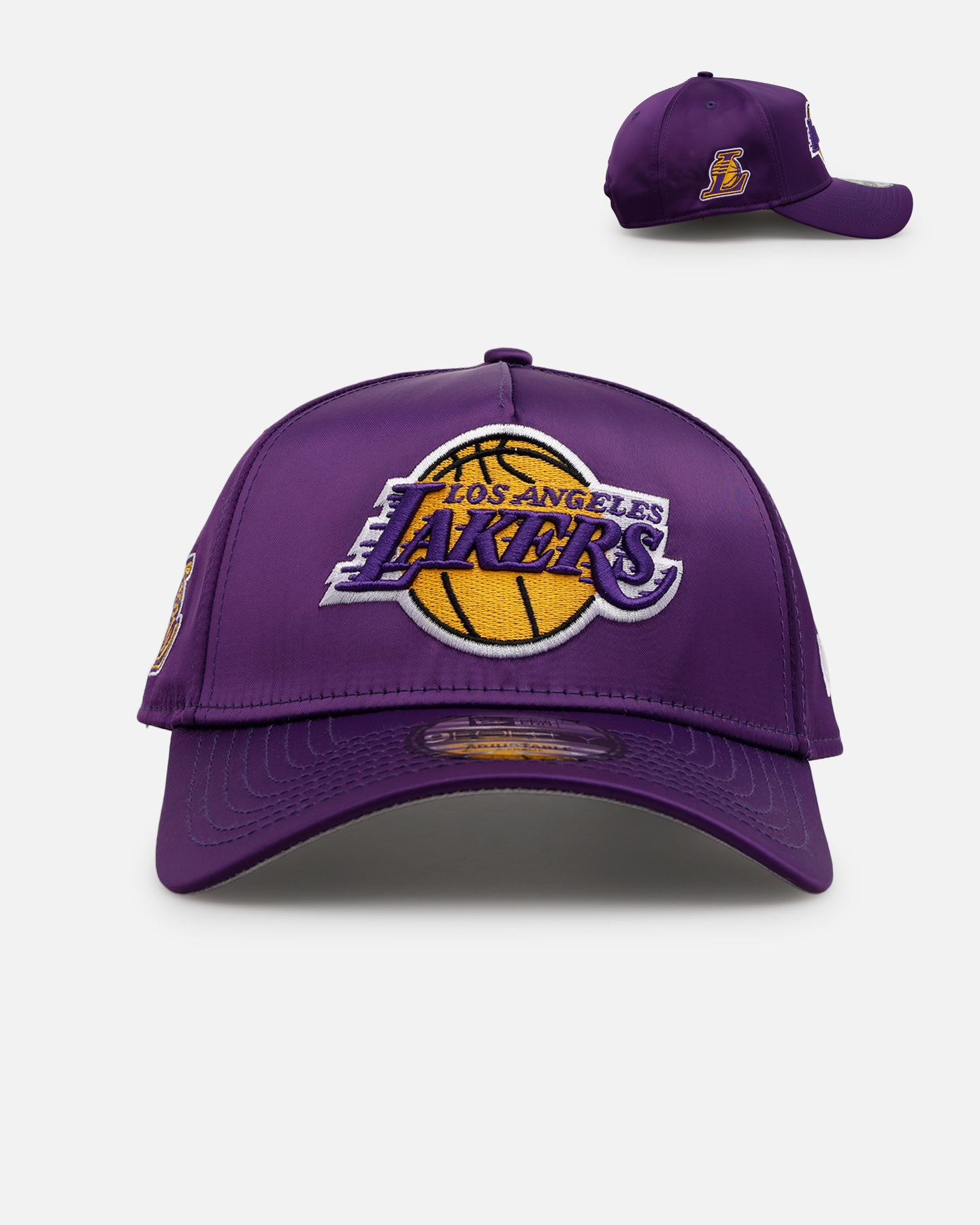 New Era Los Angeles Lakers 'Team Color Satin' 9FORTY A-Frame Snapback Official Team Color、mySite、zt4zffjzw
