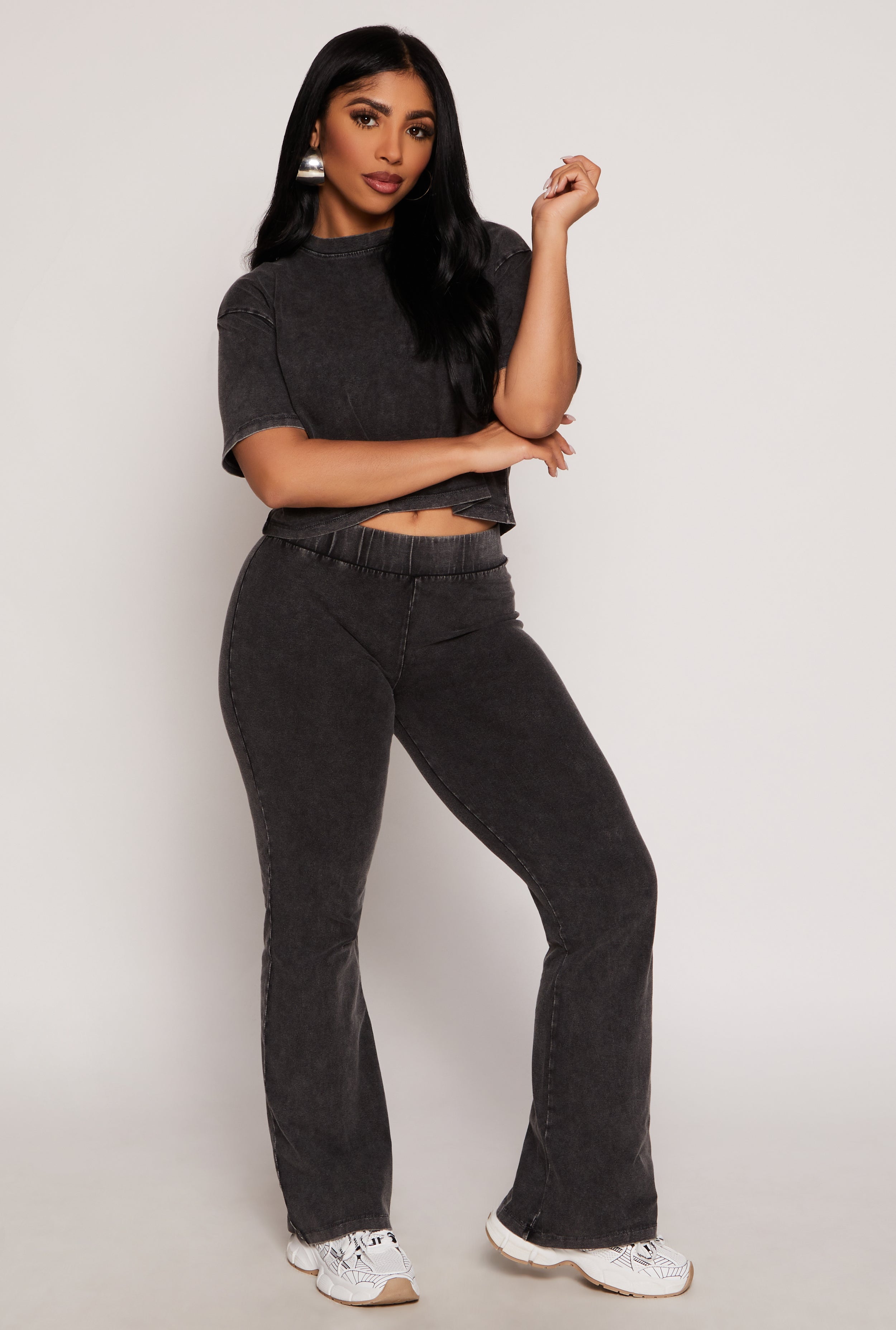 Acid Wash Crop Top、mySite、camillekostekn