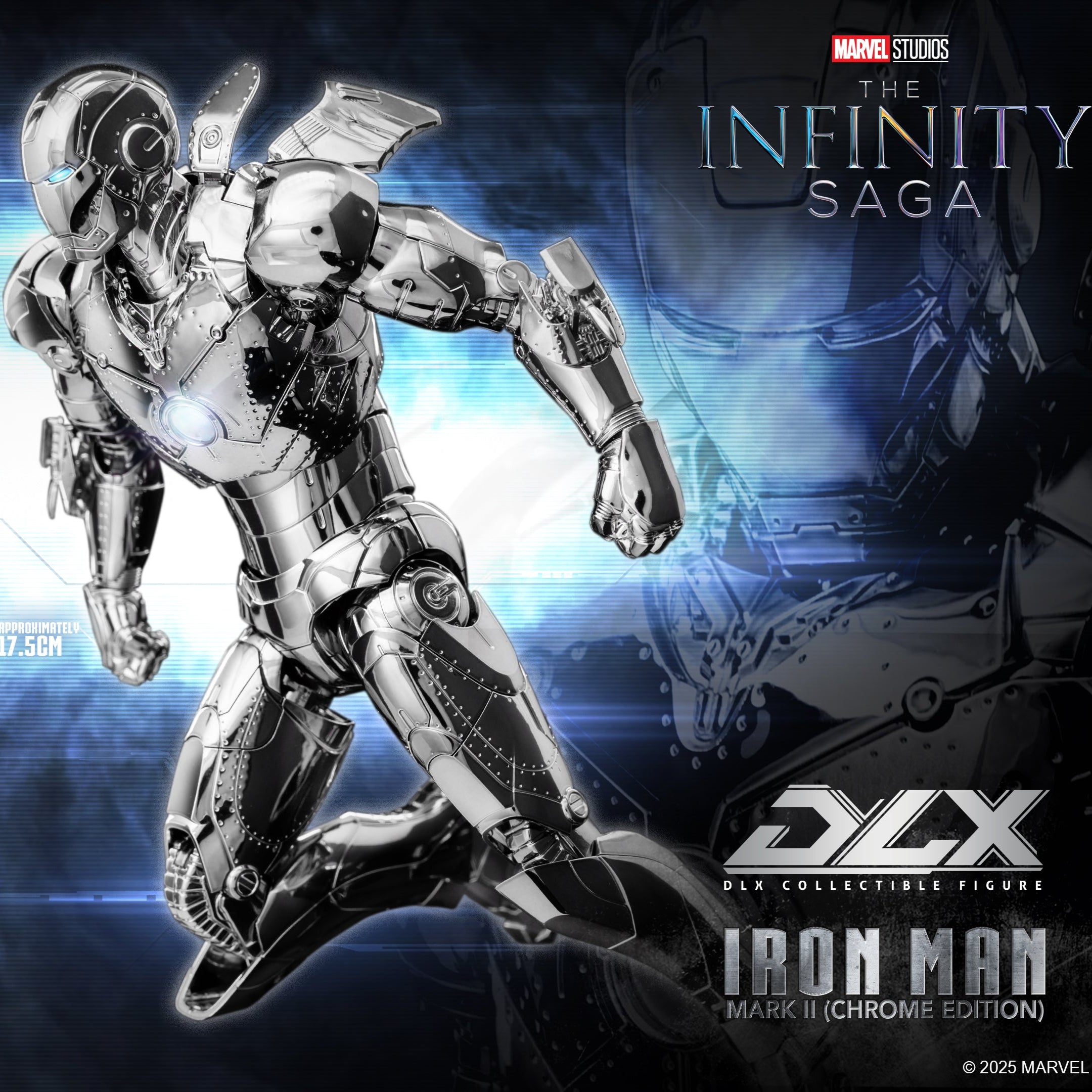 Threezero Marvel Studios: The Infinity Saga DLX Iron Man Mark 2 (Chrome Edition)、mySite、hgirdovlk