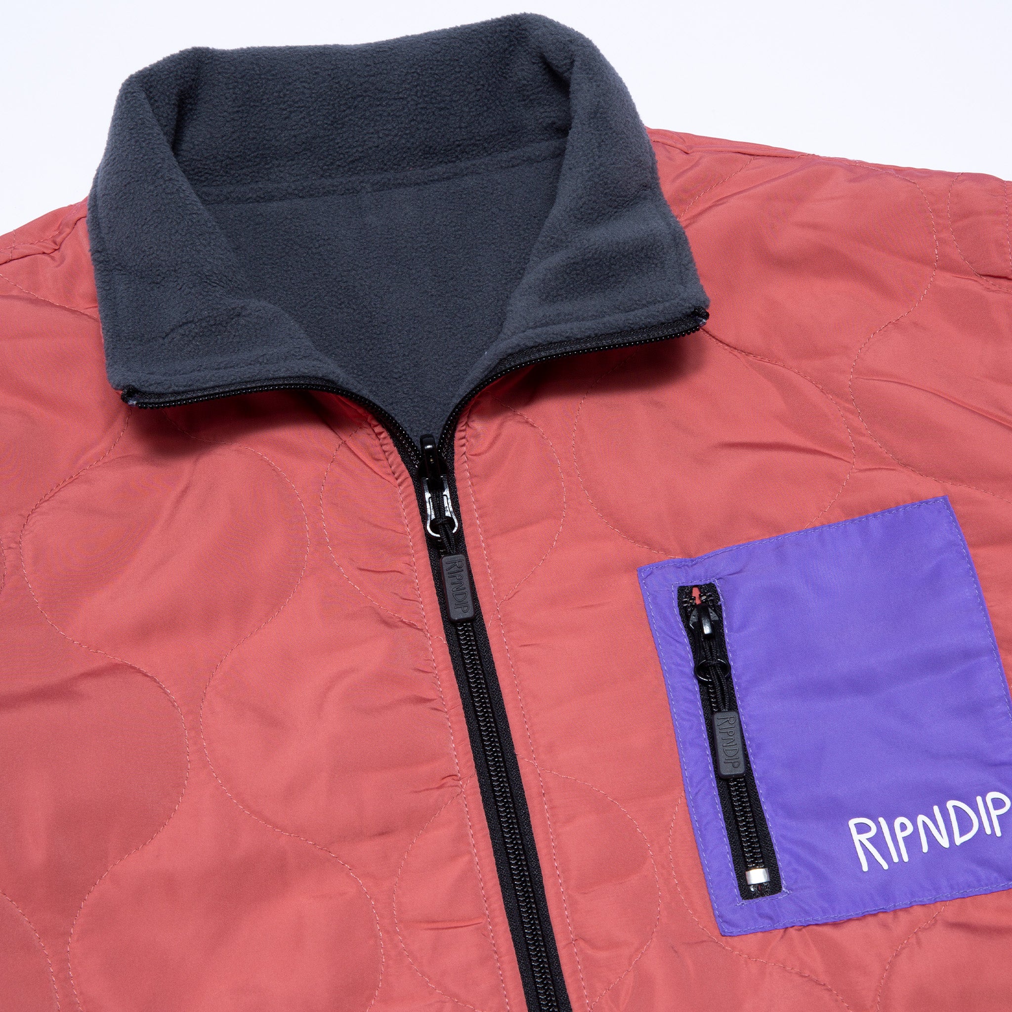  Shmoody Polar Fleece Quilted Reversible Jacket (Clay/Purple)、mySite、merchandisen