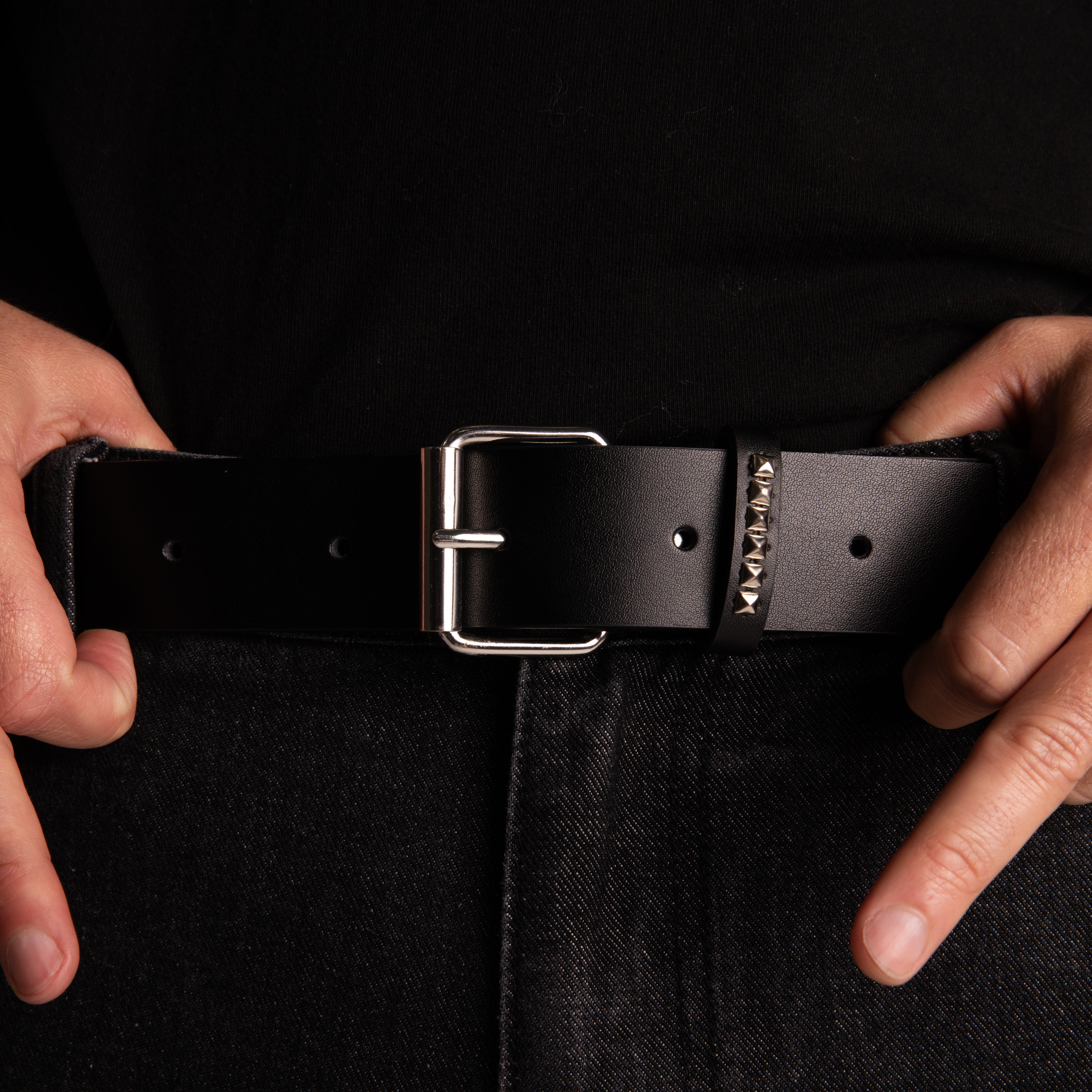  Rockstar Leather Belt (Black)、mySite、merchandisen