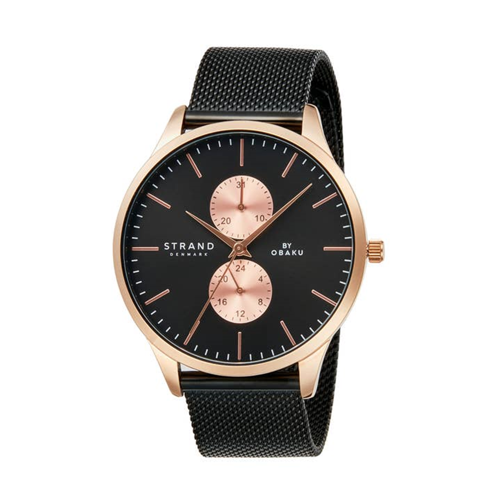 IP Rose Gold Seychelles Night Men's Watch by Obaku、mySite、botmansion