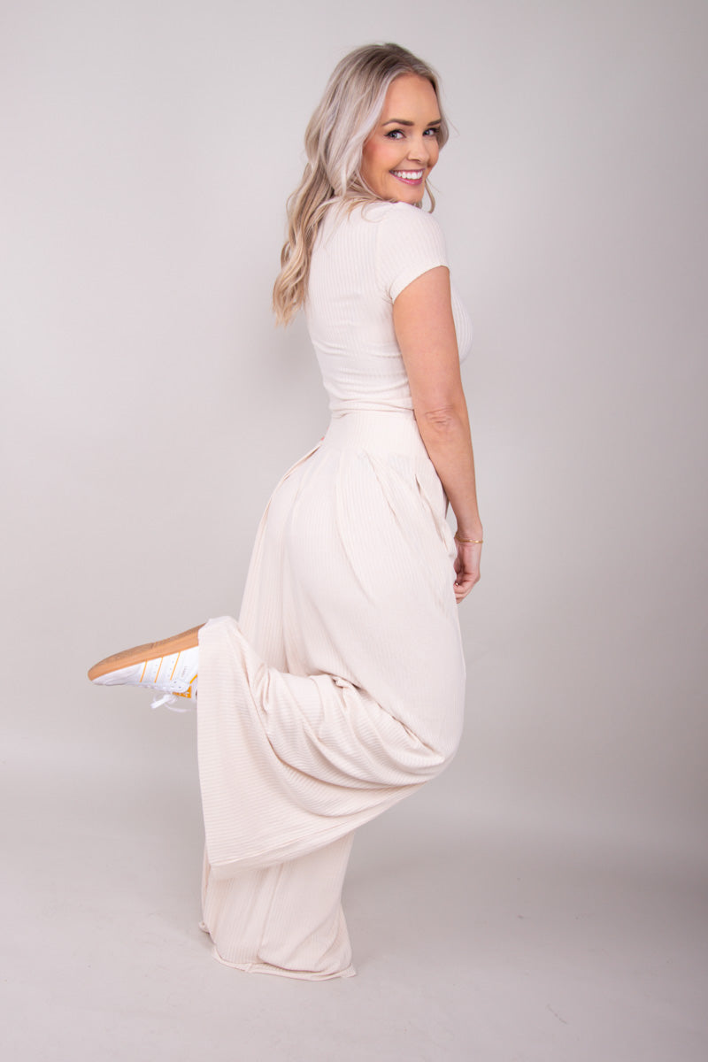 Pleated Vibe Set-Ivory、mySite、hinf8tx79