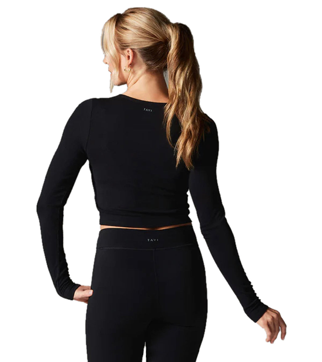 Tavi Criss Cross Long Sleeve Top、mySite、noshort