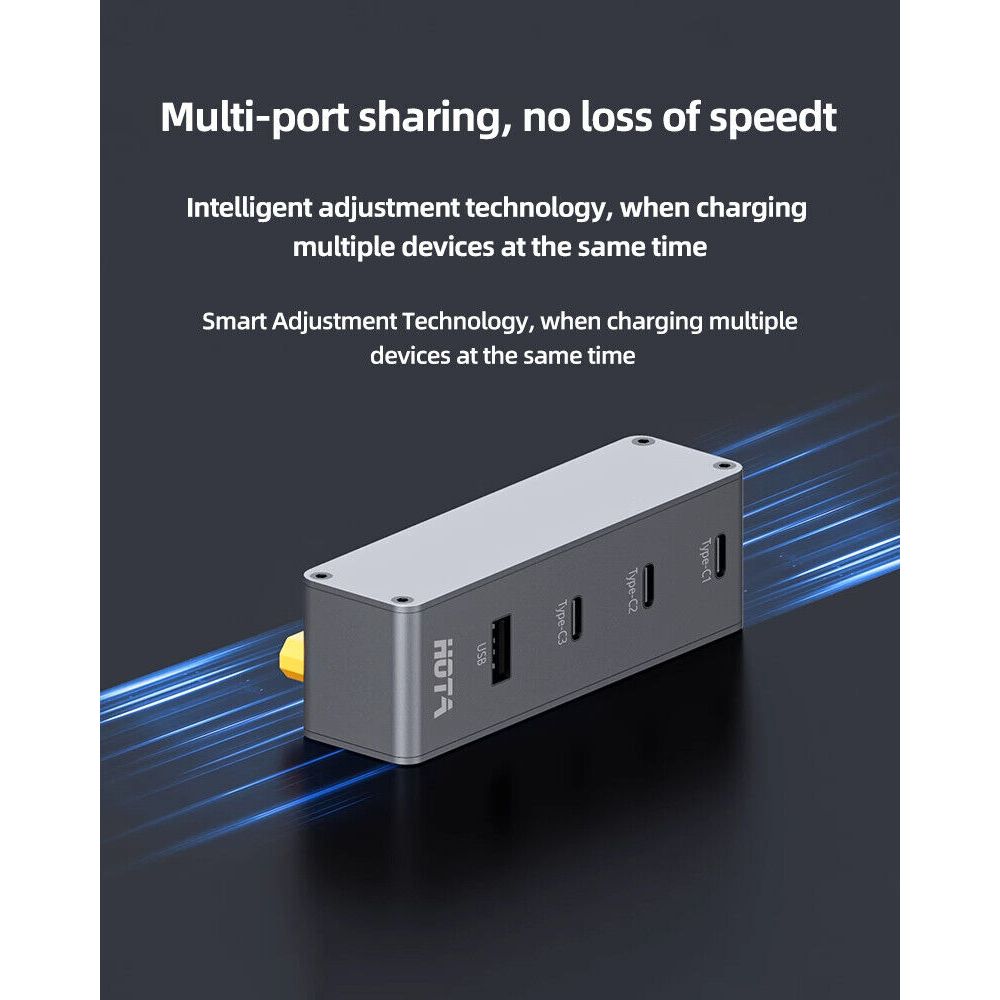 HOTA P24 PD 248W USB Type-C Charger w/ 3-6S XT60 Input- Grey、mySite、merchandisen