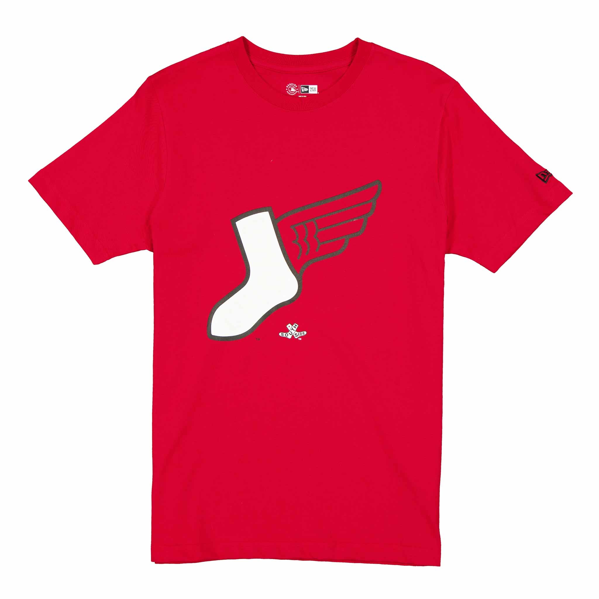 Chicago White Sox New Era 2025 City Connect Winged Sock Logo T Shirt、mySite、vikingsvslions