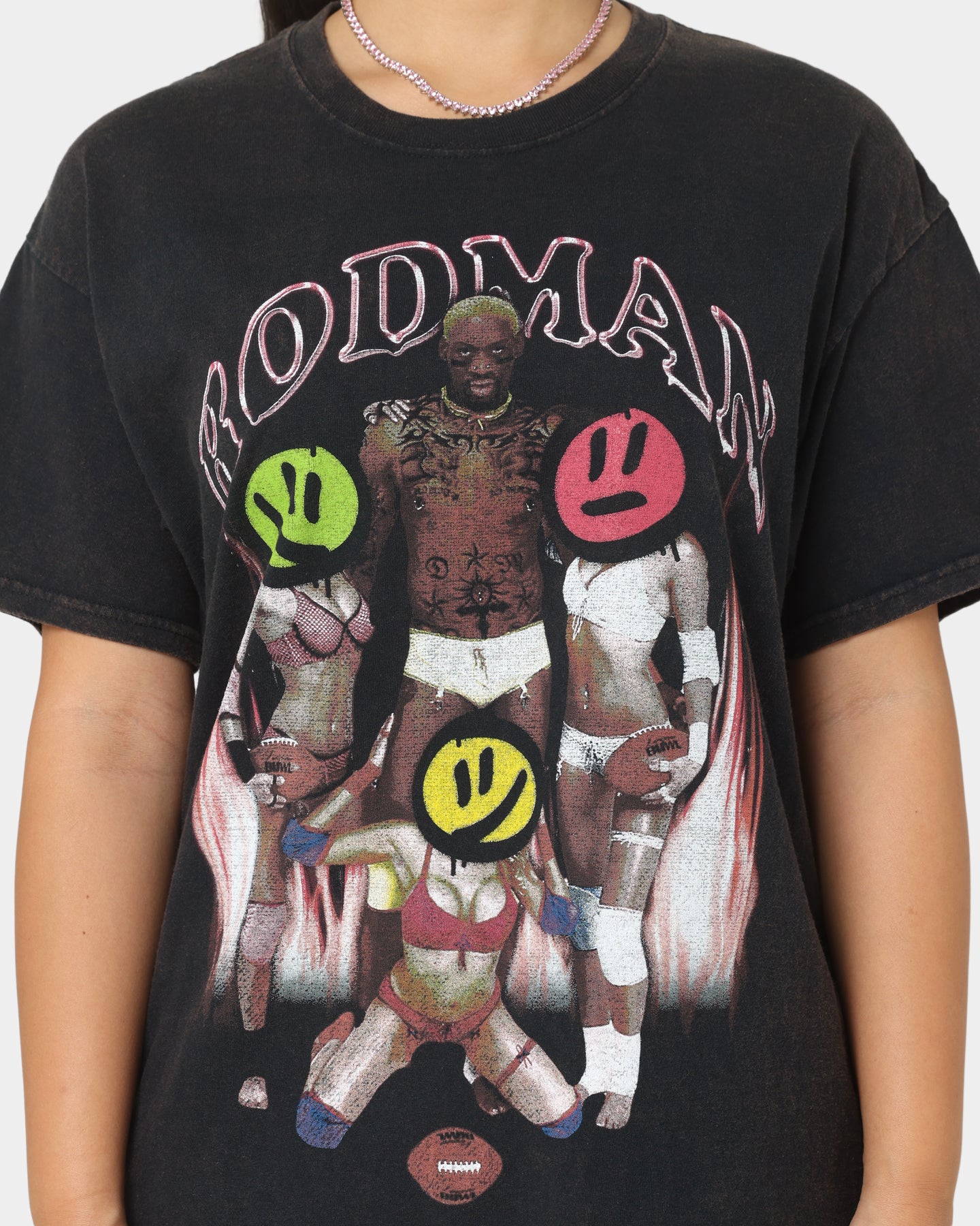 Rodman Brand Partyboy Vintage T-Shirt Black Wash、mySite、zt4zffjzw