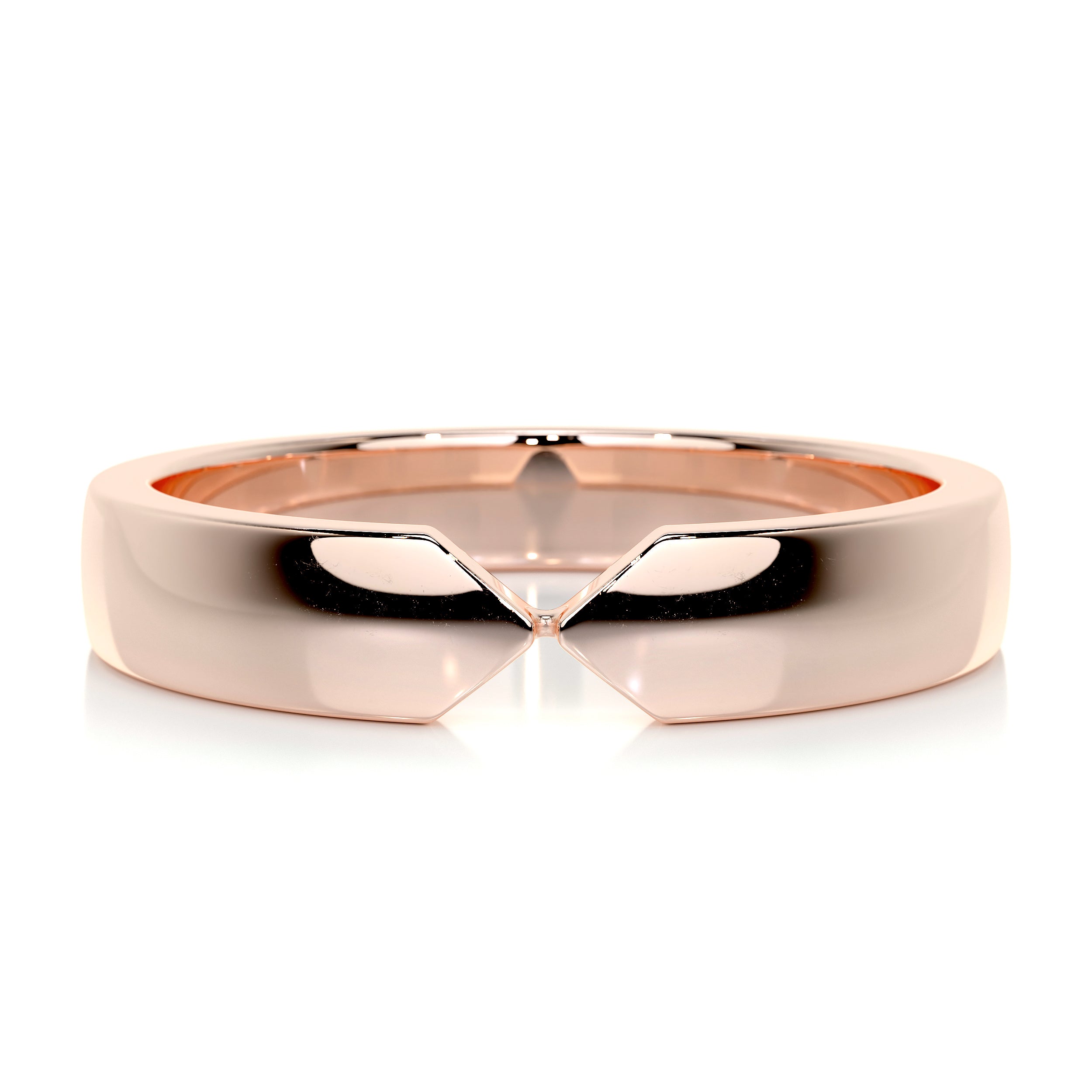 David Men's Wedding Band -14K Rose Gold、mySite、hinf8tx79