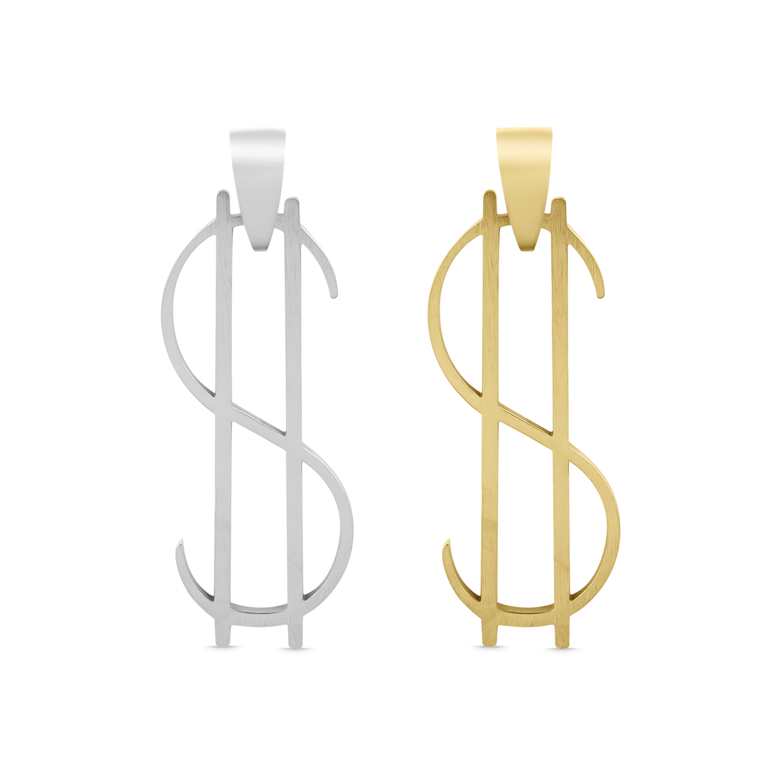 Thin Dollar Sign Stainless Steel Pendant / PDJ2406、mySite、dreamappss