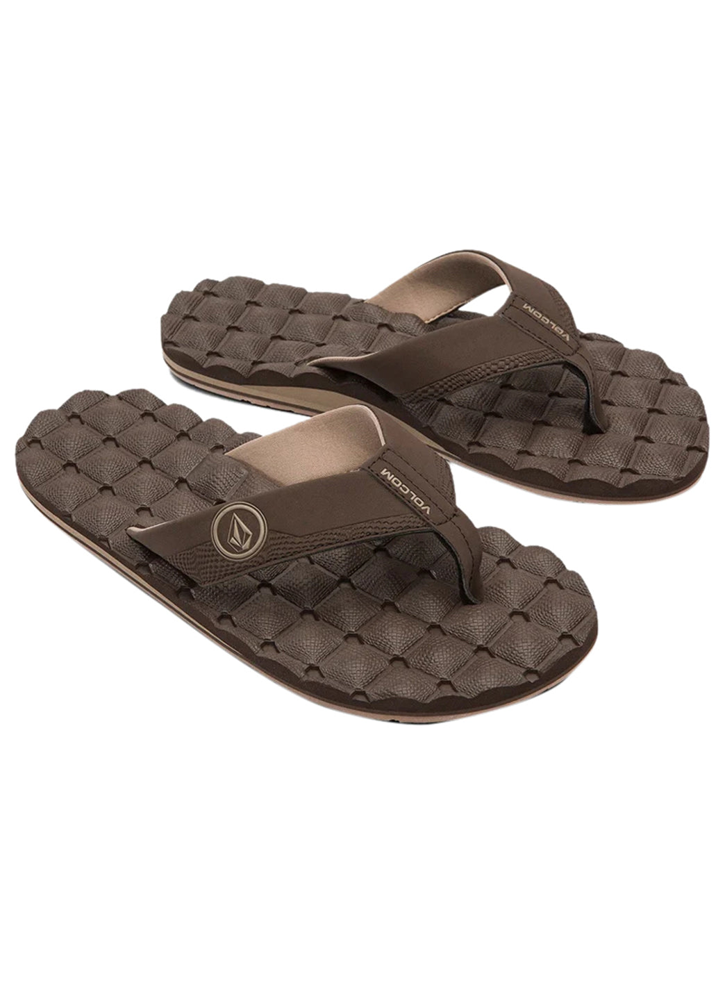 Volcom Men's Recliner Flip Flops、mySite、noshort